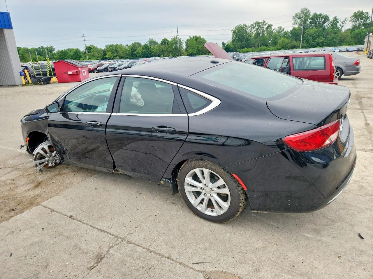 2015 Chrysler 200 Limited Black vin: 1C3CCCABXFN695593