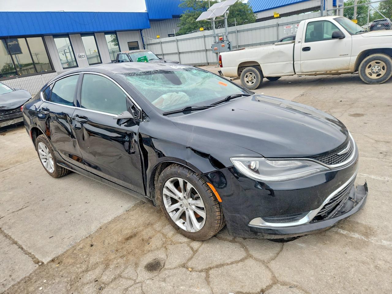 2015 Chrysler 200 Limited Black vin: 1C3CCCABXFN695593