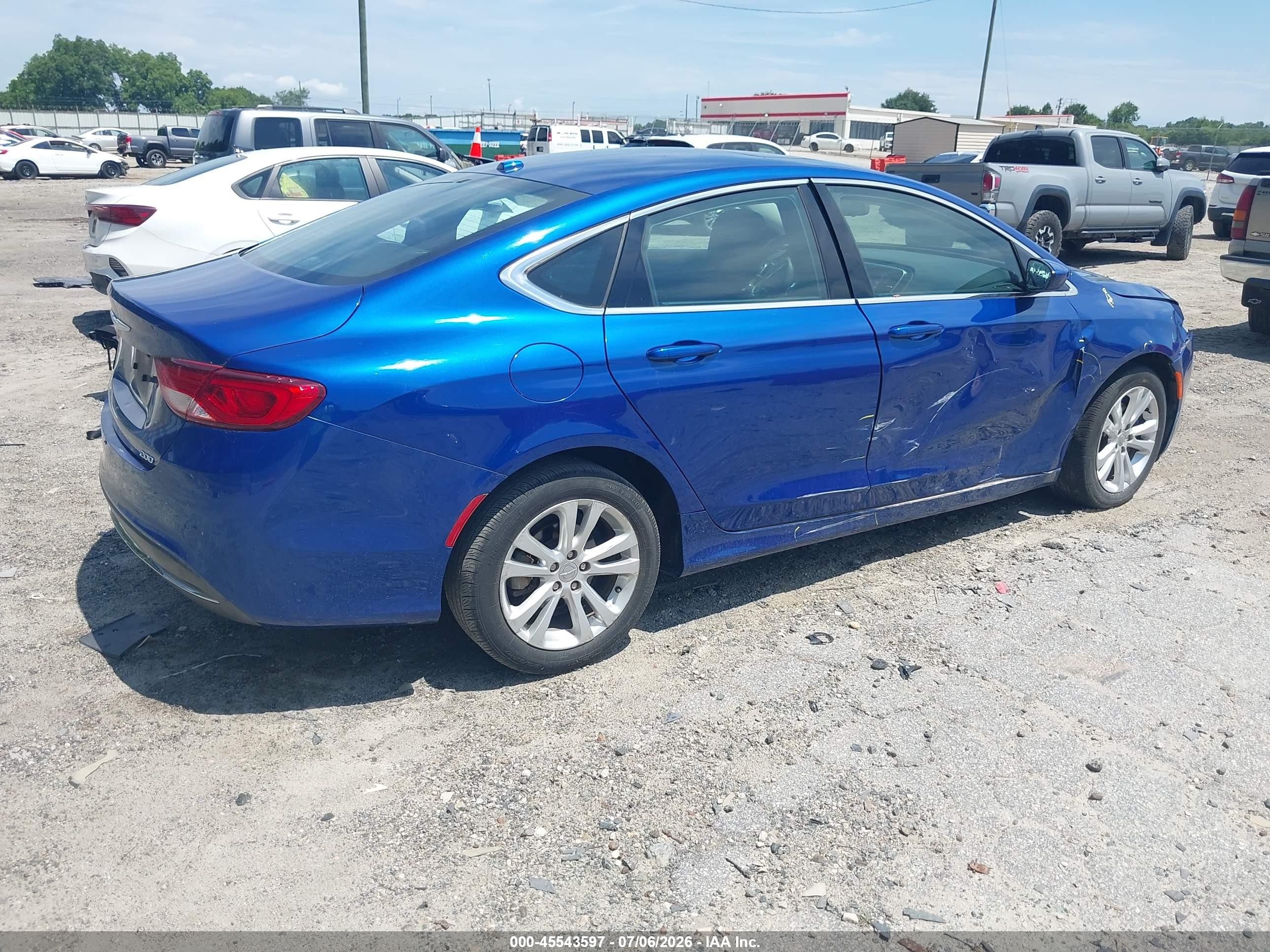 2015 Chrysler 200 Limited Синий vin: 1C3CCCABXFN742248
