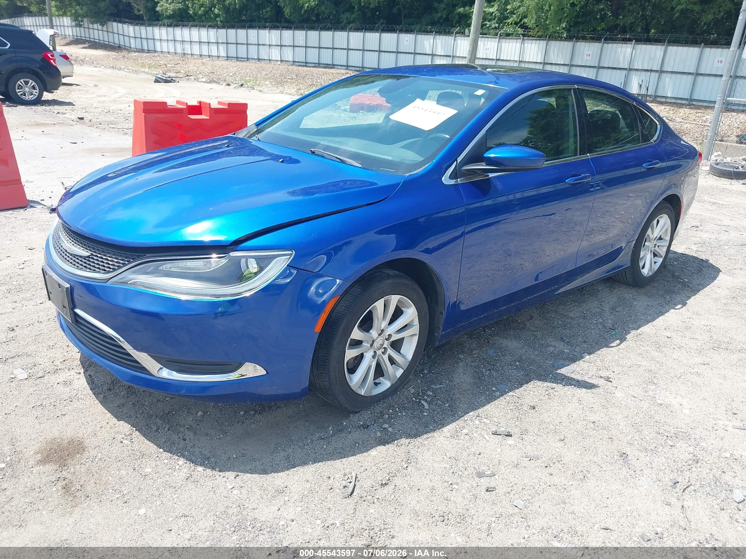 2015 Chrysler 200 Limited Синий vin: 1C3CCCABXFN742248