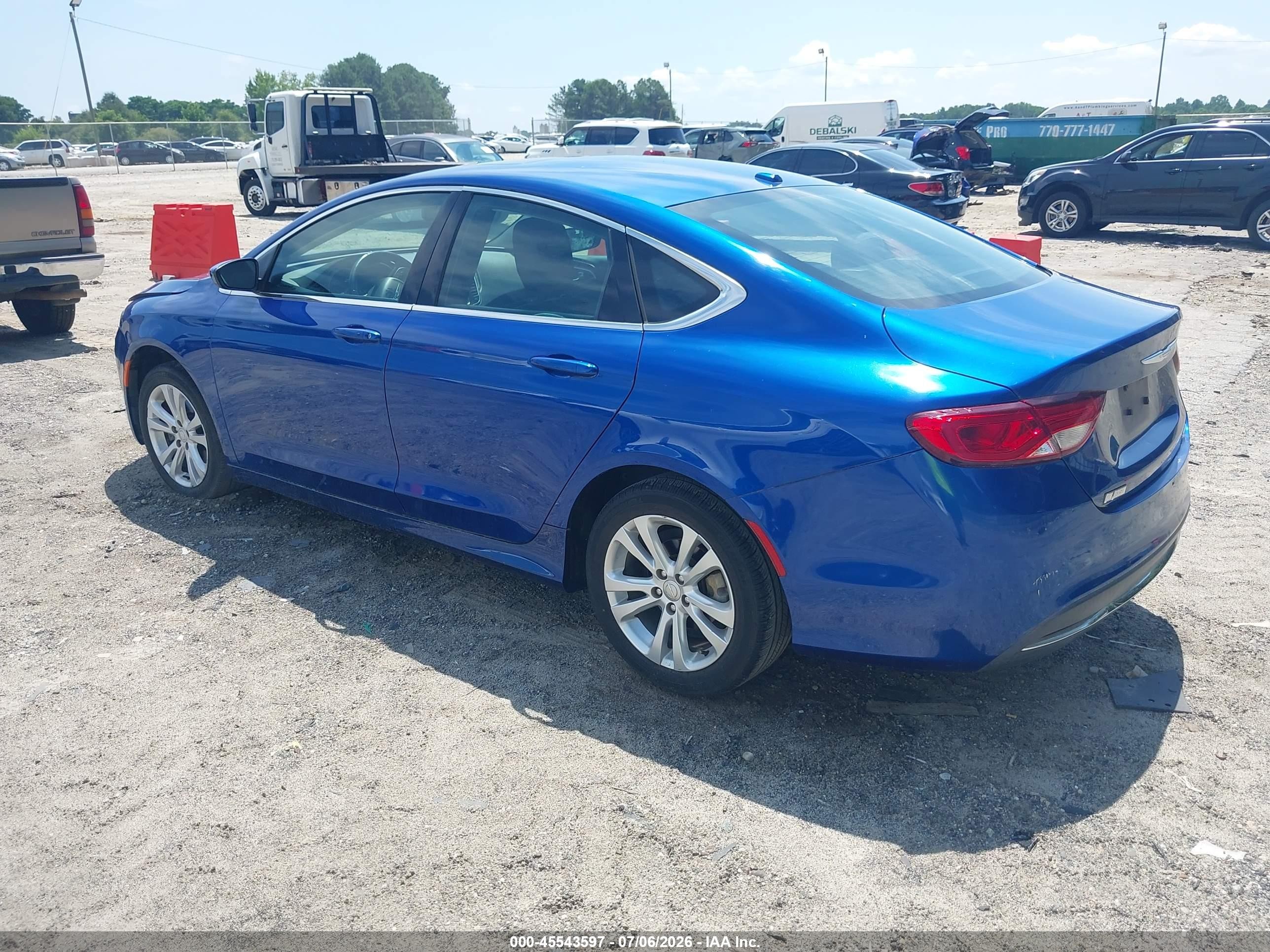 2015 Chrysler 200 Limited Синий vin: 1C3CCCABXFN742248