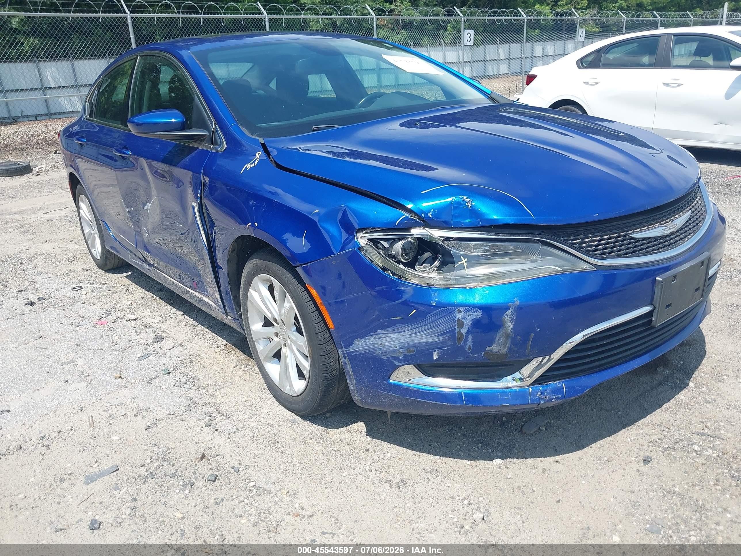 2015 Chrysler 200 Limited Синий vin: 1C3CCCABXFN742248