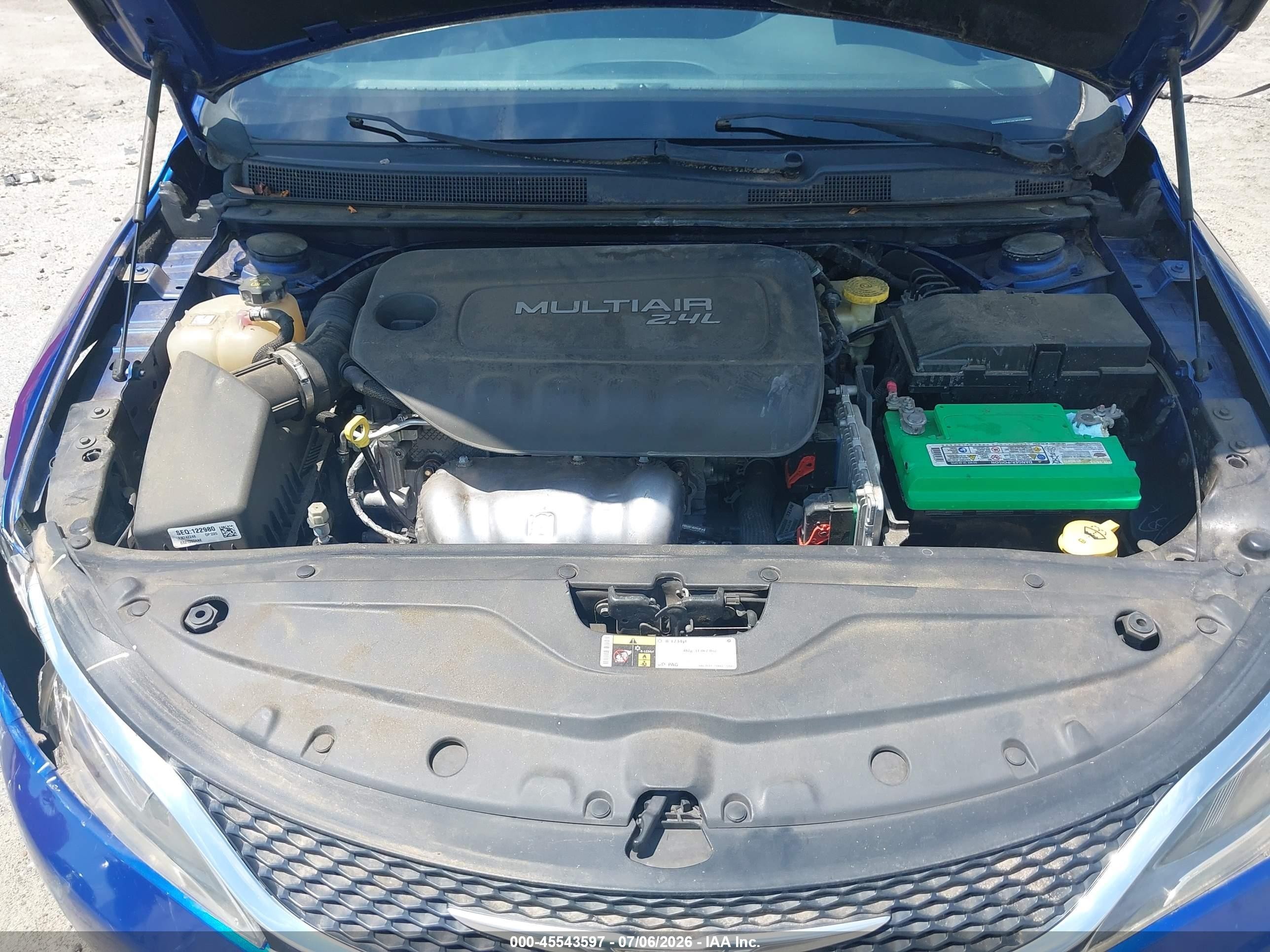 2015 Chrysler 200 Limited Синий vin: 1C3CCCABXFN742248