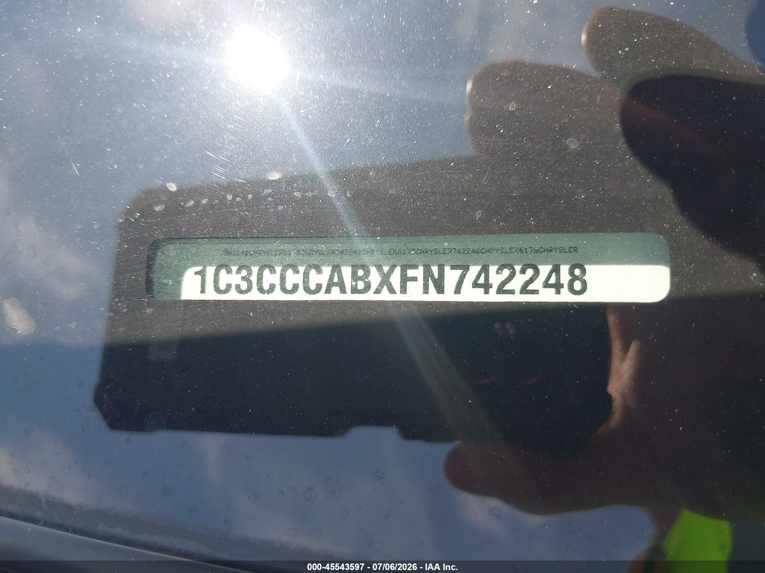 2015 Chrysler 200 Limited Синий vin: 1C3CCCABXFN742248
