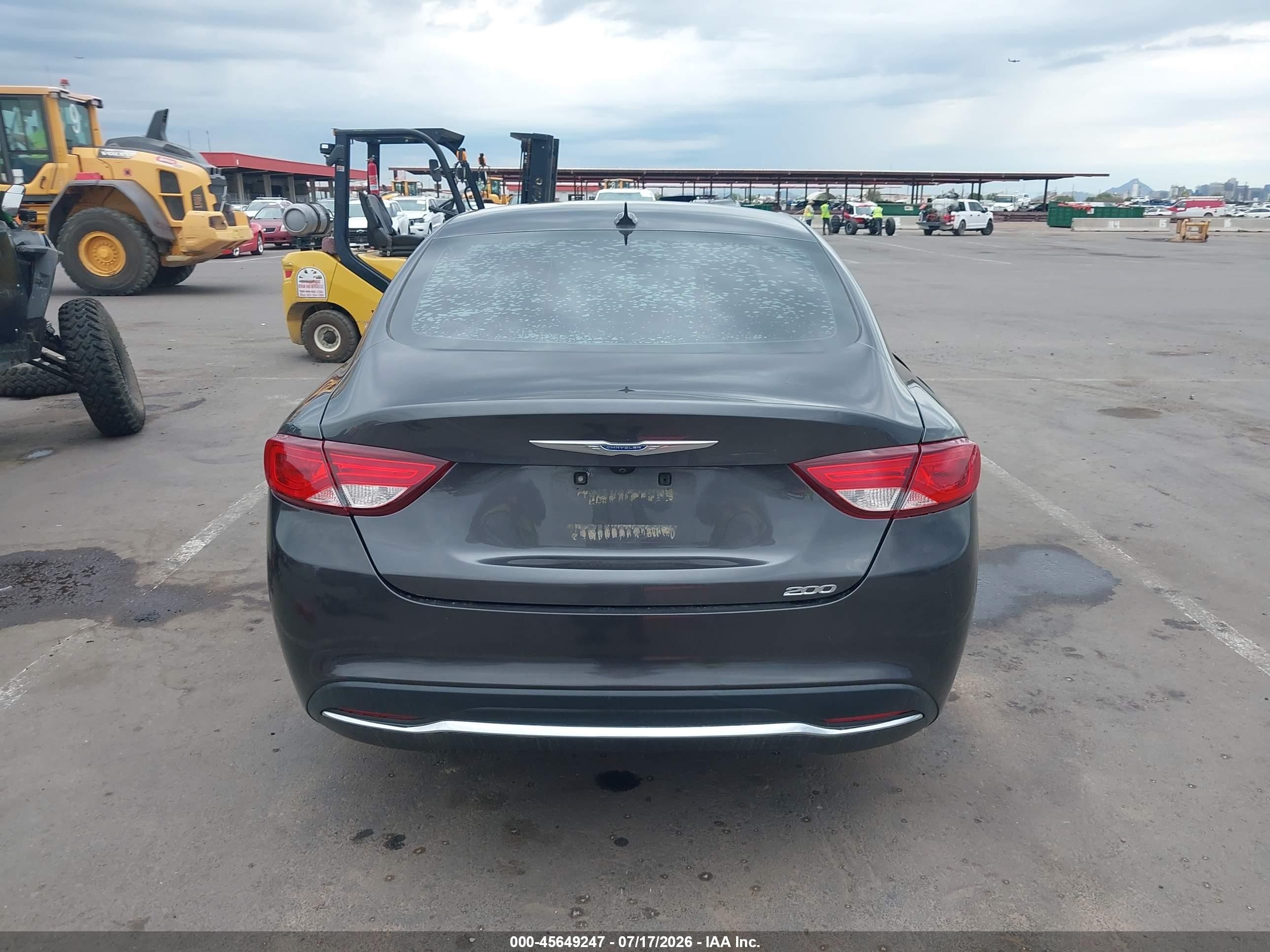 2015 Chrysler 200 Limited Серый vin: 1C3CCCABXFN748440