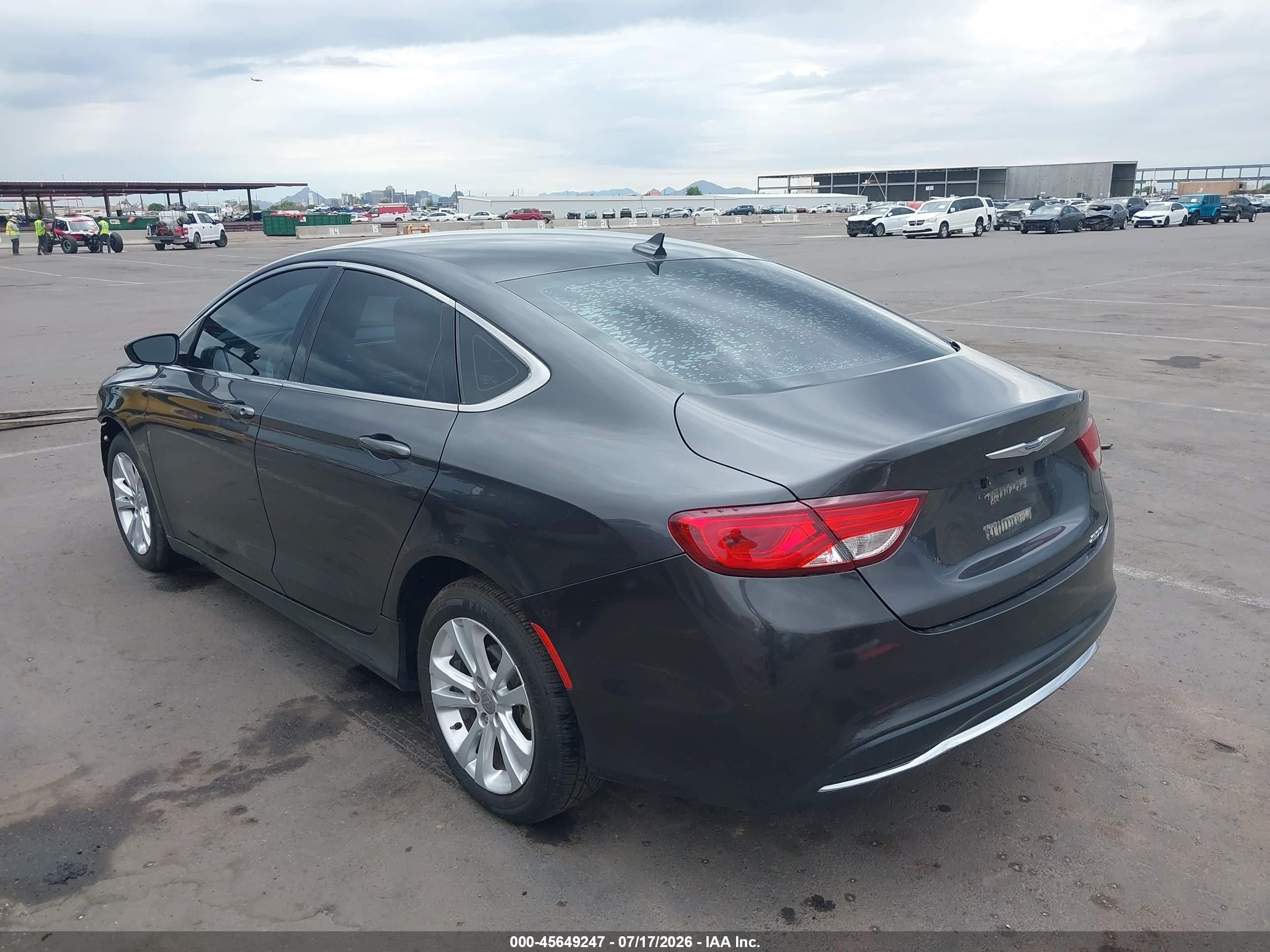 2015 Chrysler 200 Limited Серый vin: 1C3CCCABXFN748440