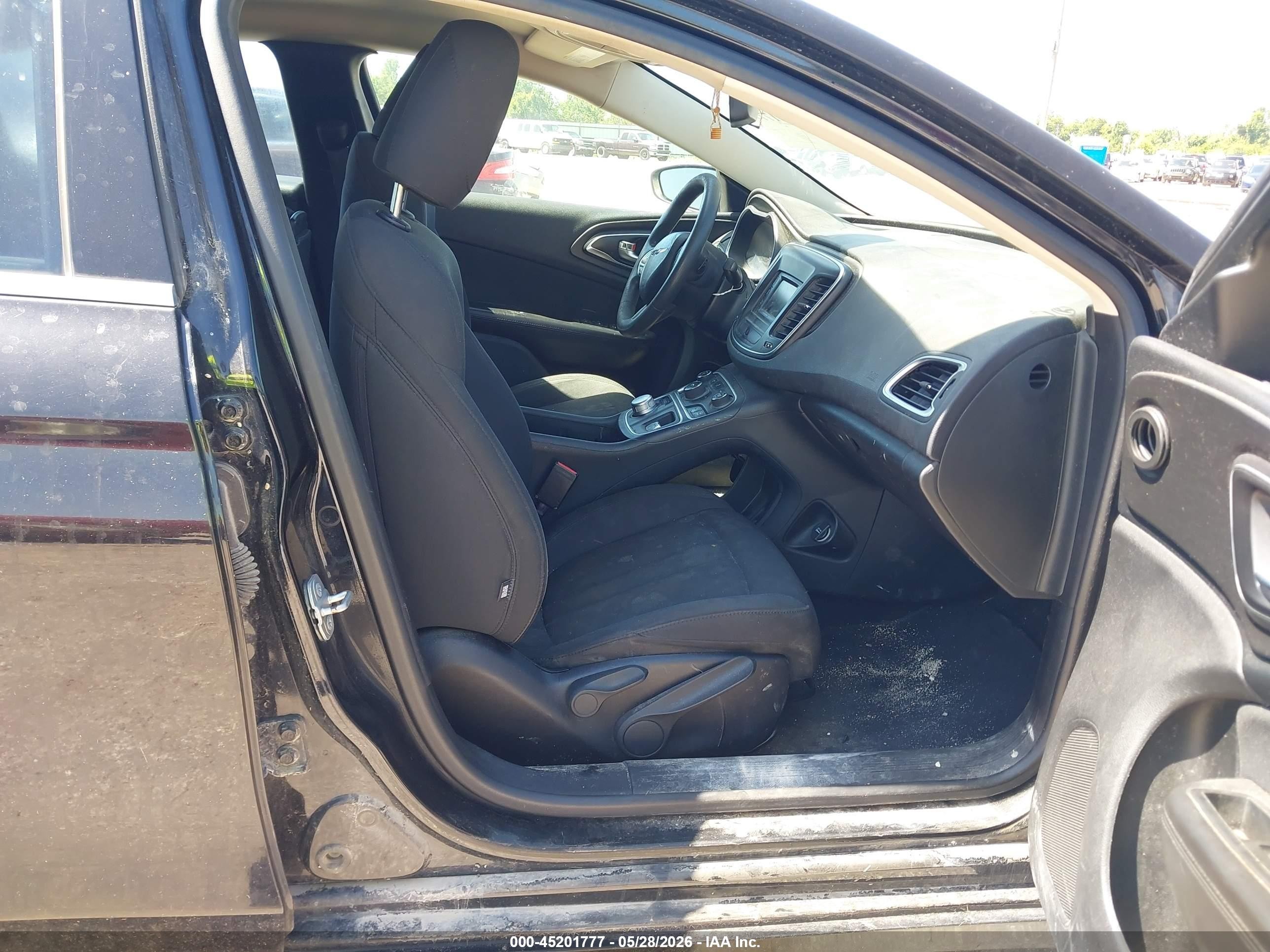2015 Chrysler 200 Limited Black vin: 1C3CCCABXFN753749