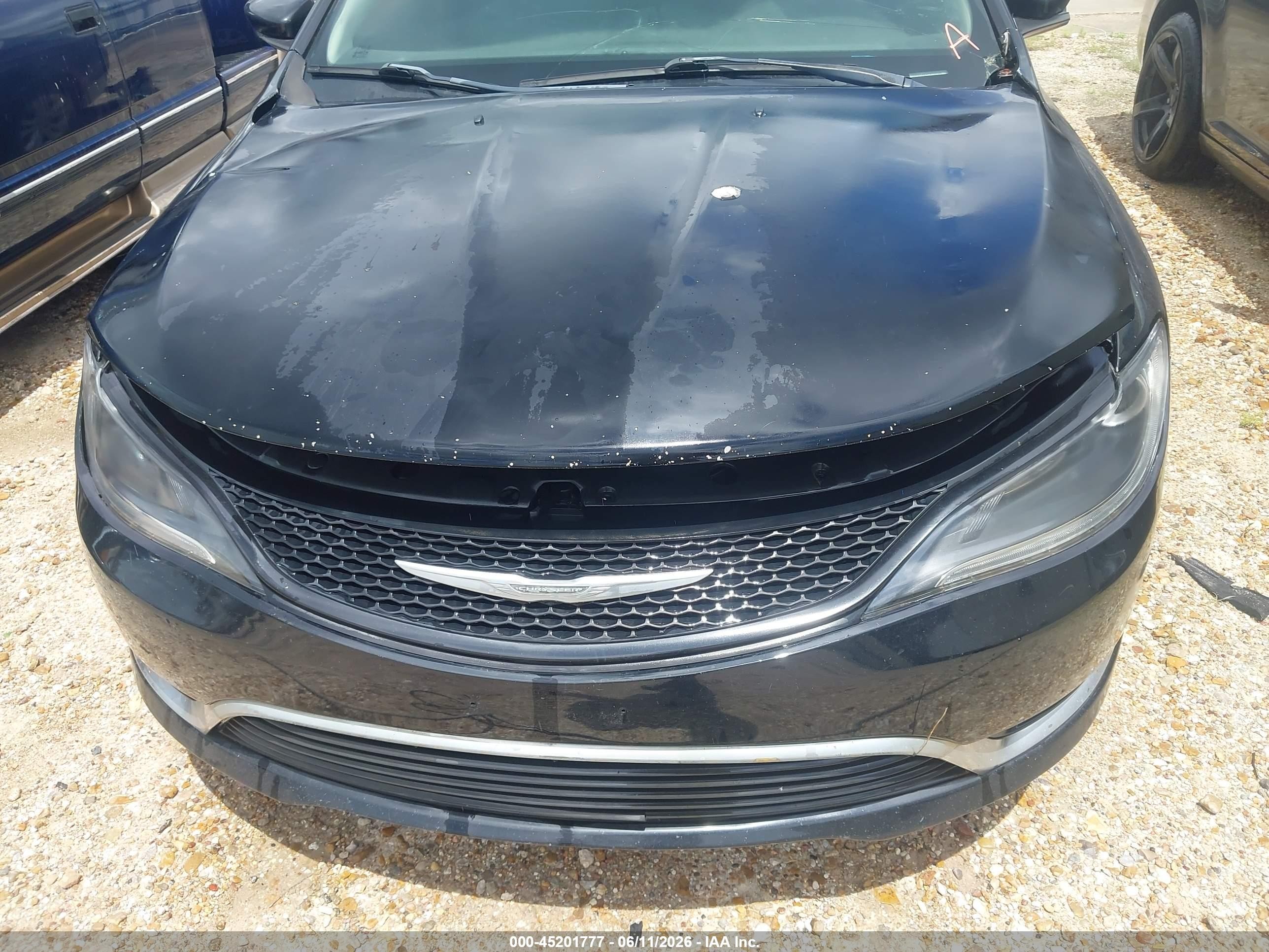 2015 Chrysler 200 Limited Black vin: 1C3CCCABXFN753749