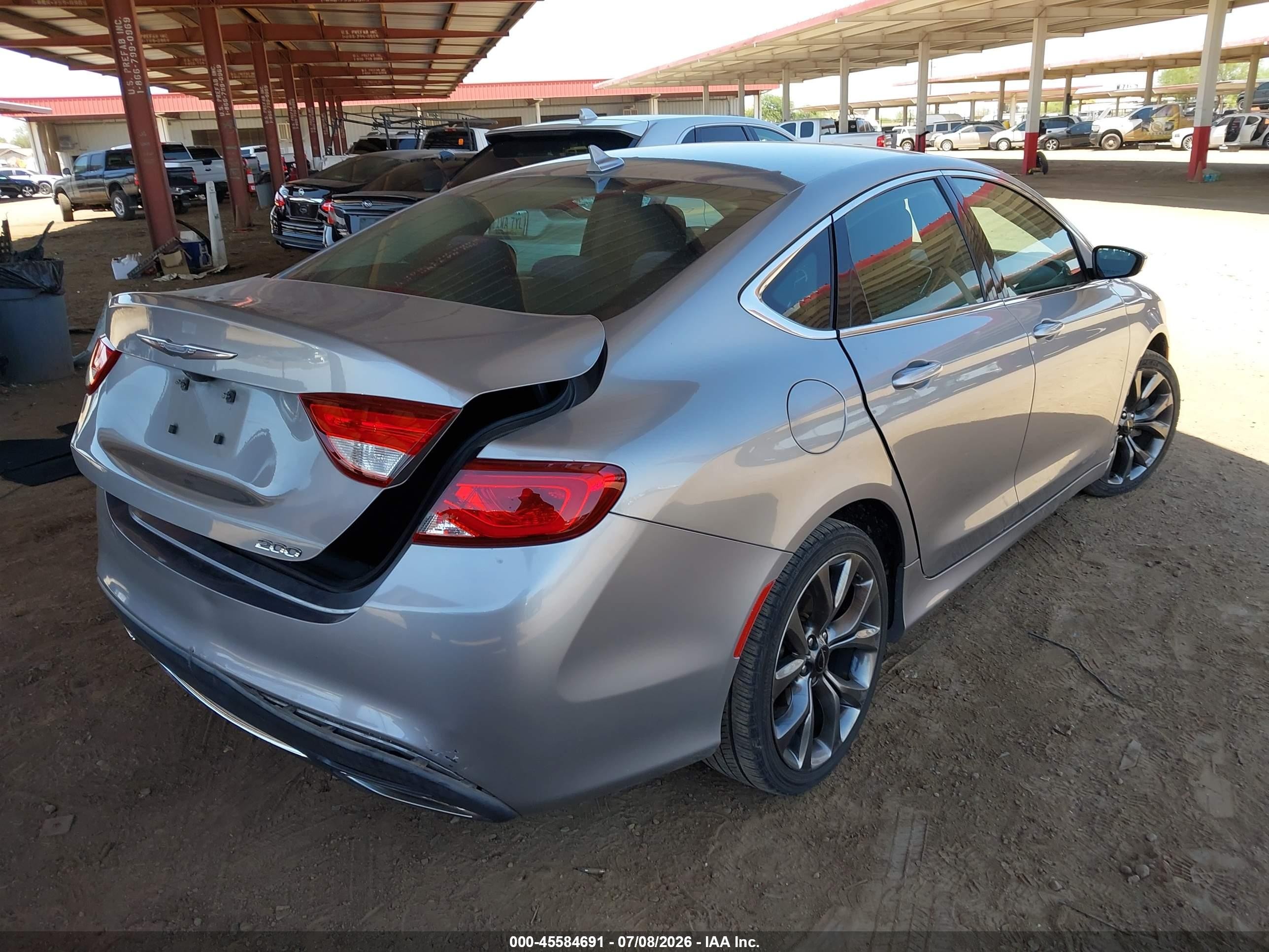 2015 Chrysler 200 Limited Silver vin: 1C3CCCAG0FN731609