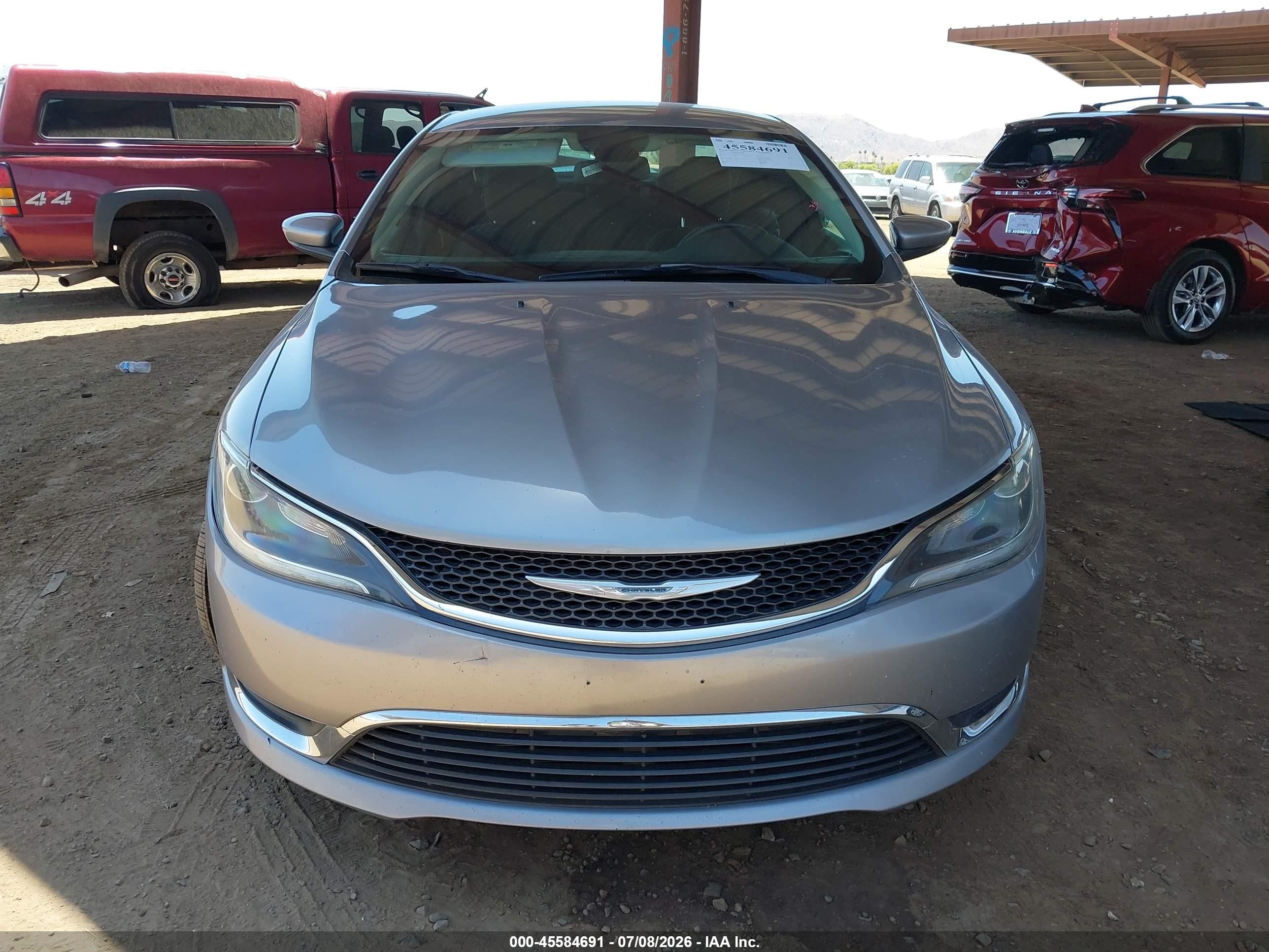 2015 Chrysler 200 Limited Silver vin: 1C3CCCAG0FN731609