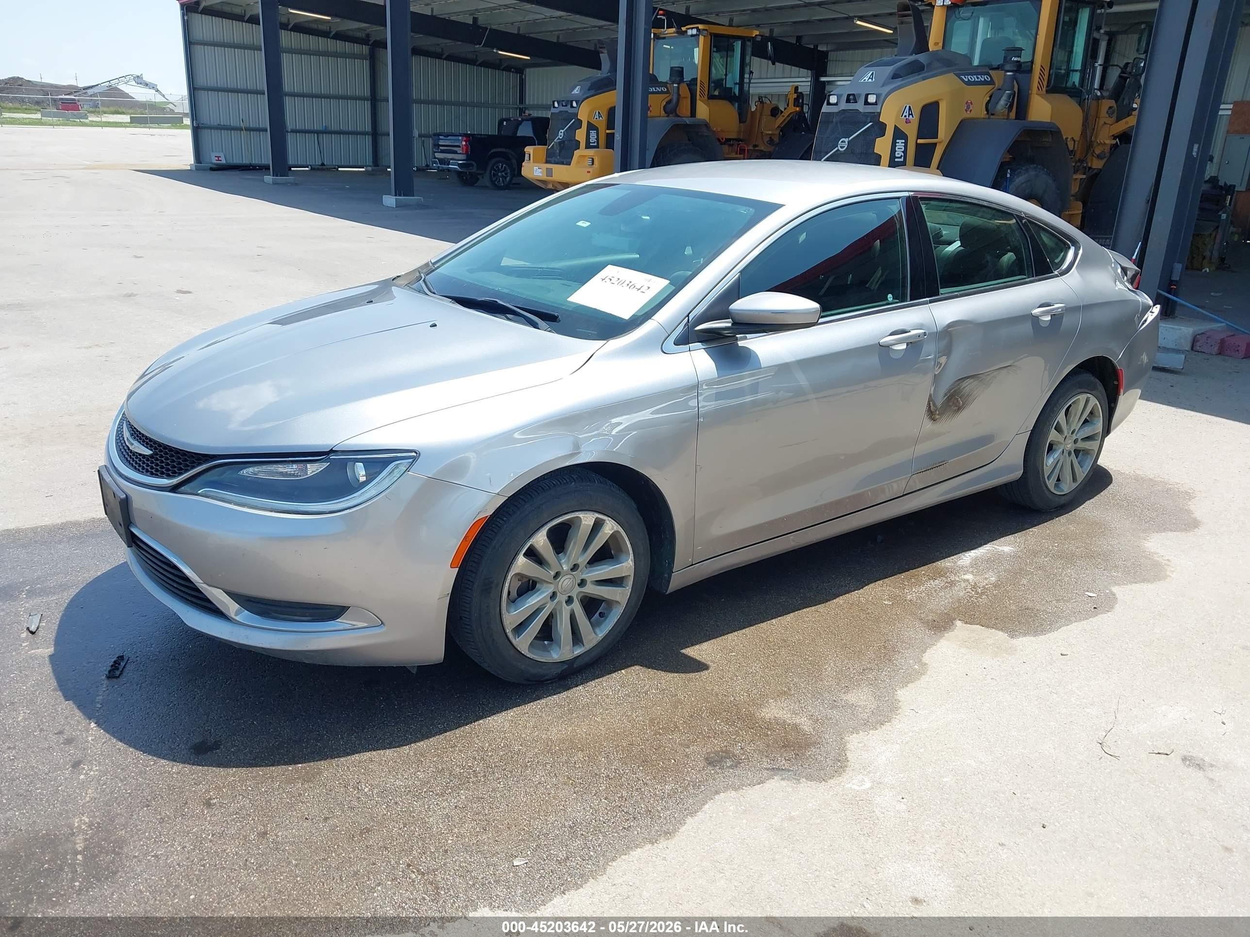 2015 Chrysler 200 Limited Silver vin: 1C3CCCAG4FN758800
