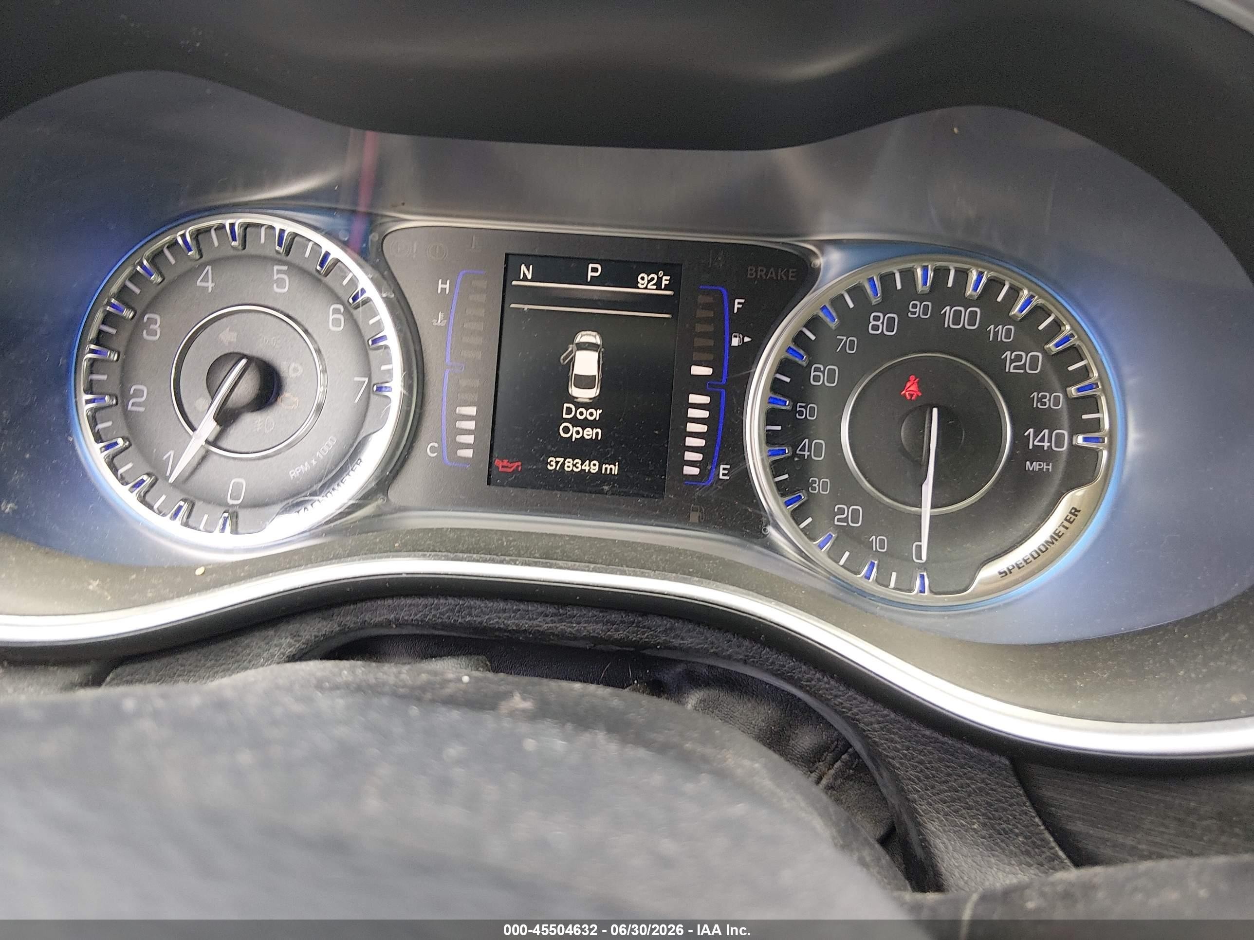 2015 Chrysler 200 Limited Blue vin: 1C3CCCAGXFN730970