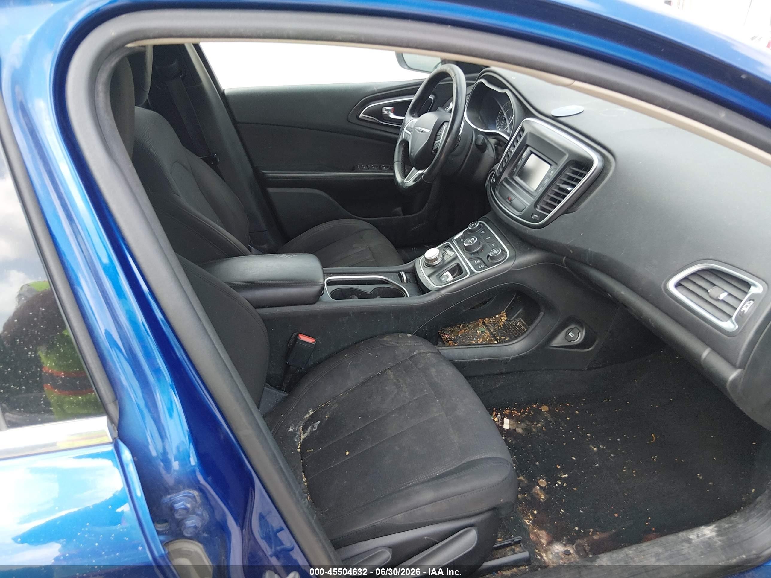 2015 Chrysler 200 Limited Blue vin: 1C3CCCAGXFN730970