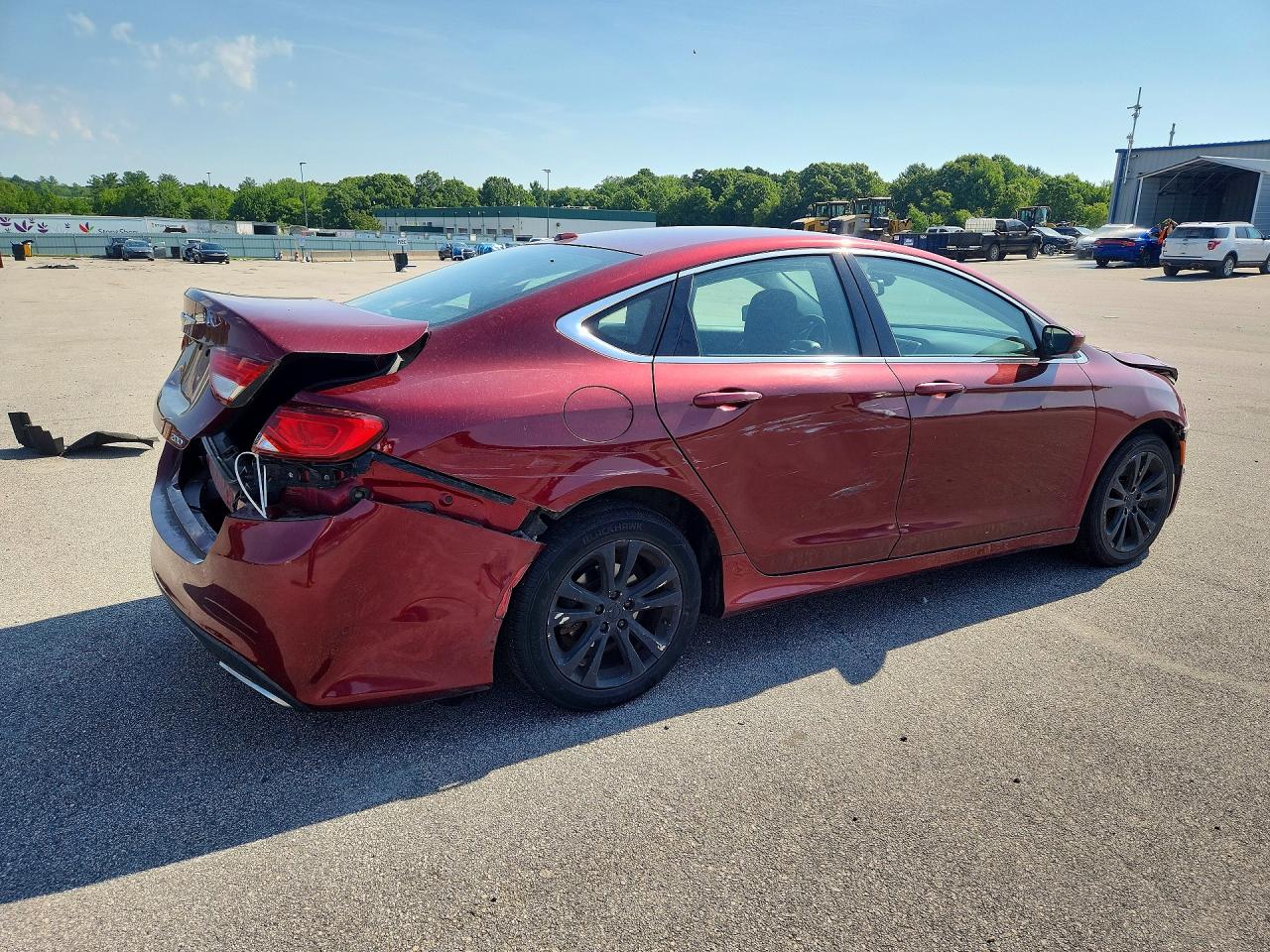 2015 Chrysler 200 Limited Burgundy vin: 1C3CCCAGXFN757862