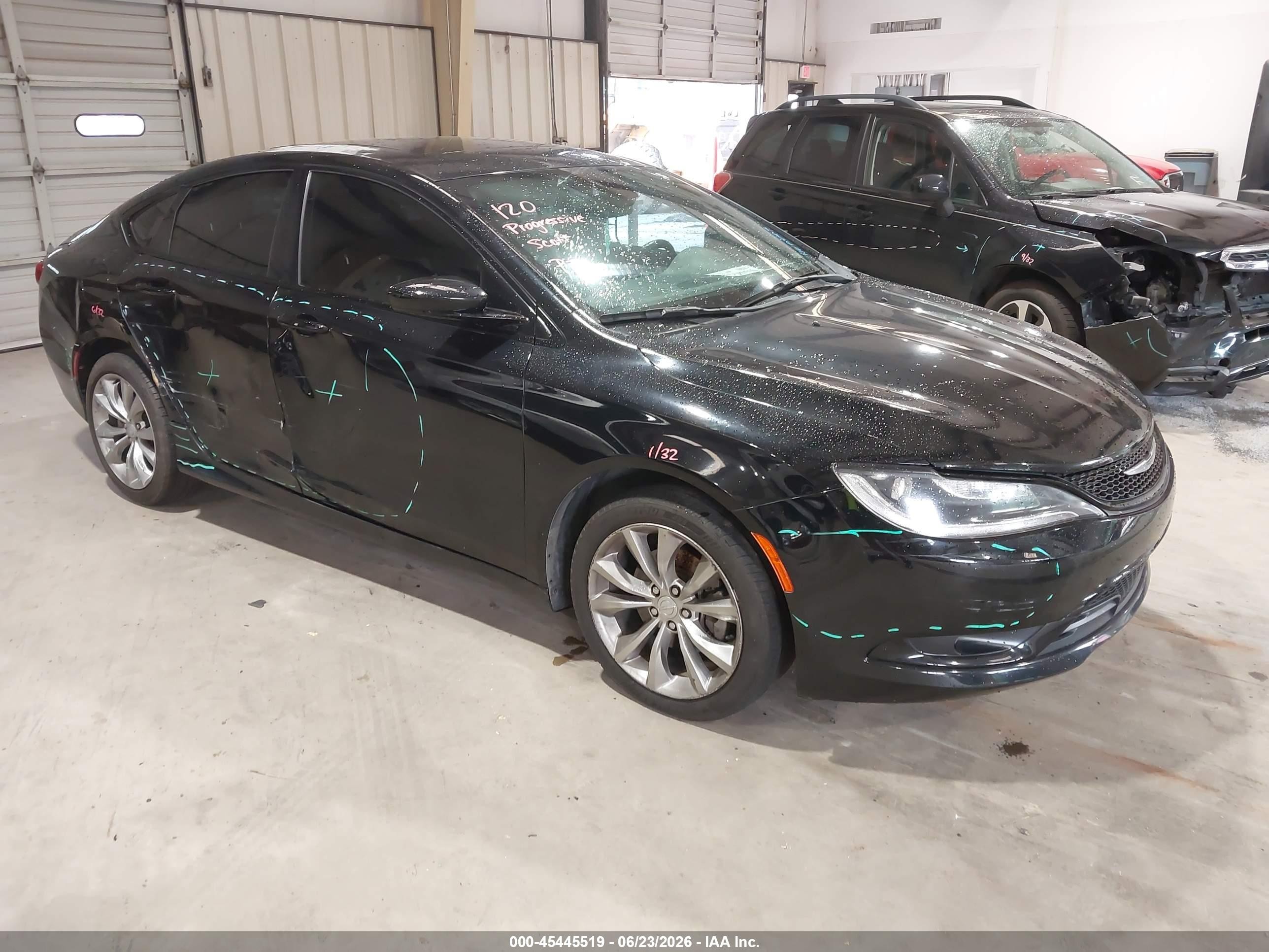 2015 Chrysler 200 S Black vin: 1C3CCCBB0FN542526