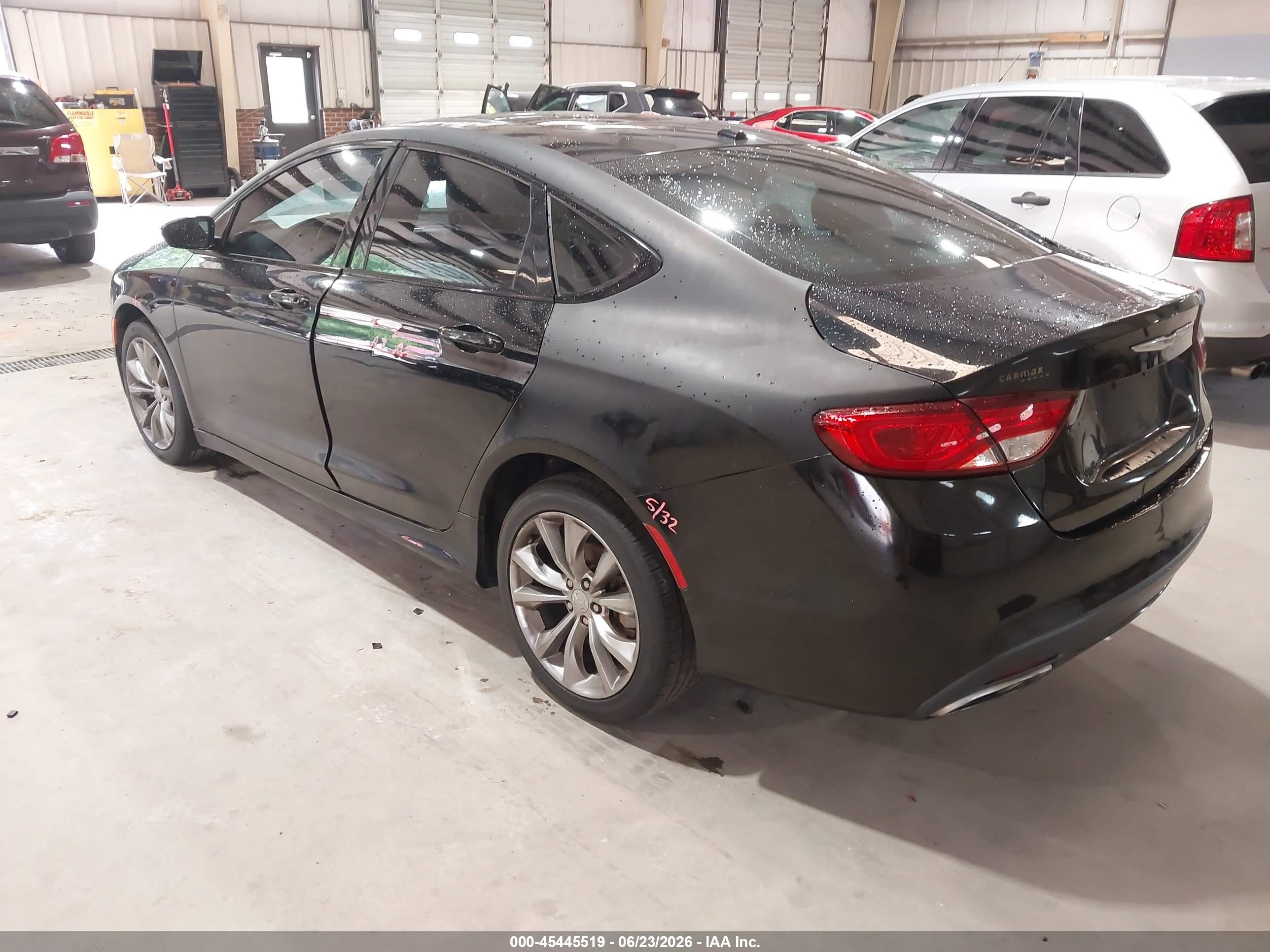 2015 Chrysler 200 S Black vin: 1C3CCCBB0FN542526