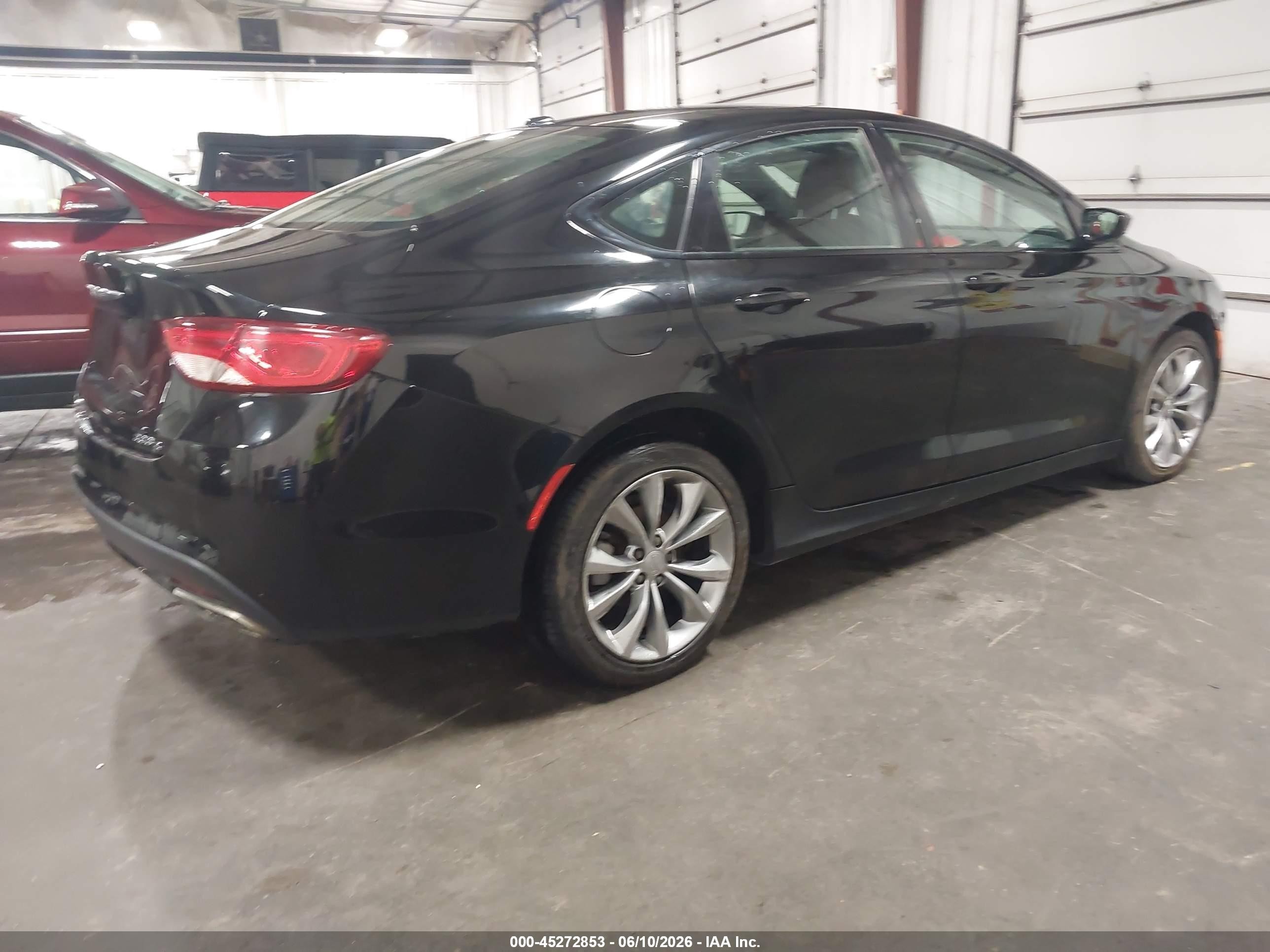 2015 Chrysler 200 S Black vin: 1C3CCCBB0FN600196