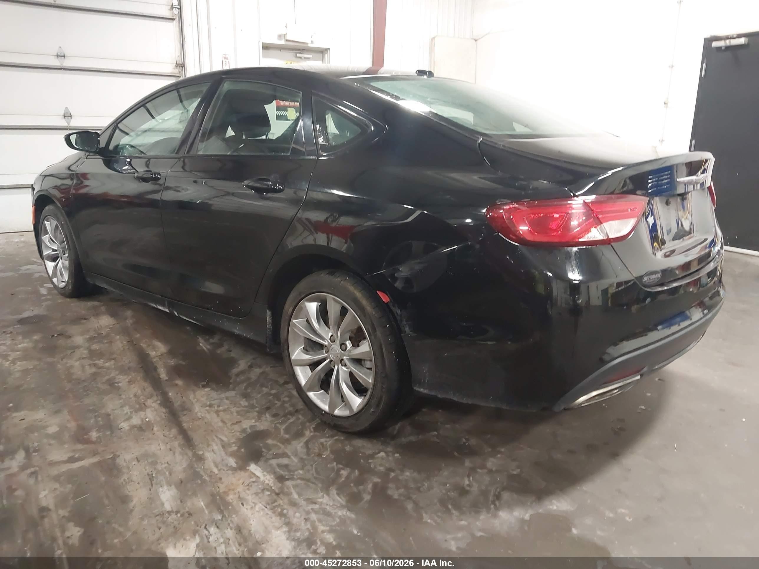 2015 Chrysler 200 S Black vin: 1C3CCCBB0FN600196