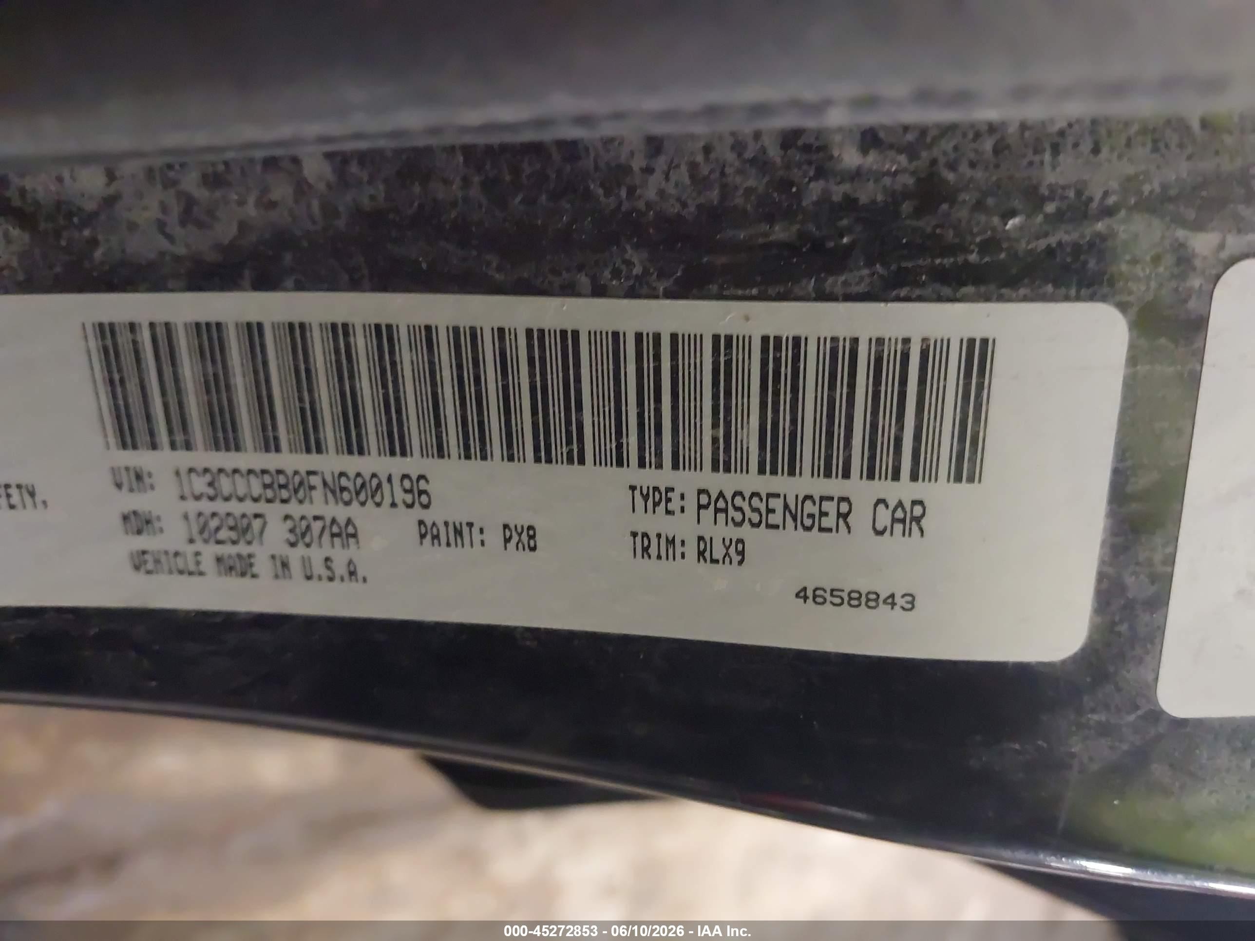 2015 Chrysler 200 S Black vin: 1C3CCCBB0FN600196