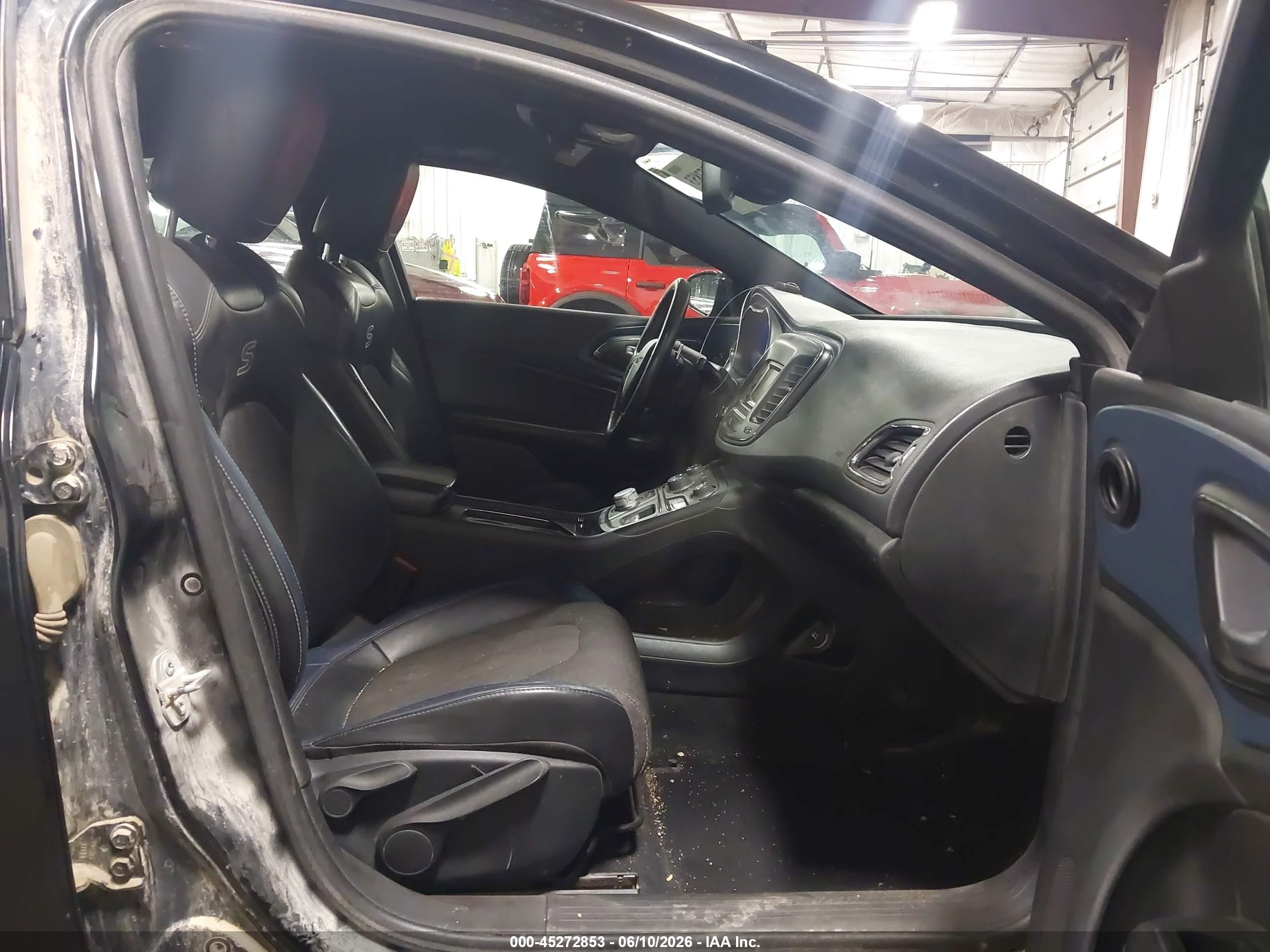 2015 Chrysler 200 S Black vin: 1C3CCCBB0FN600196