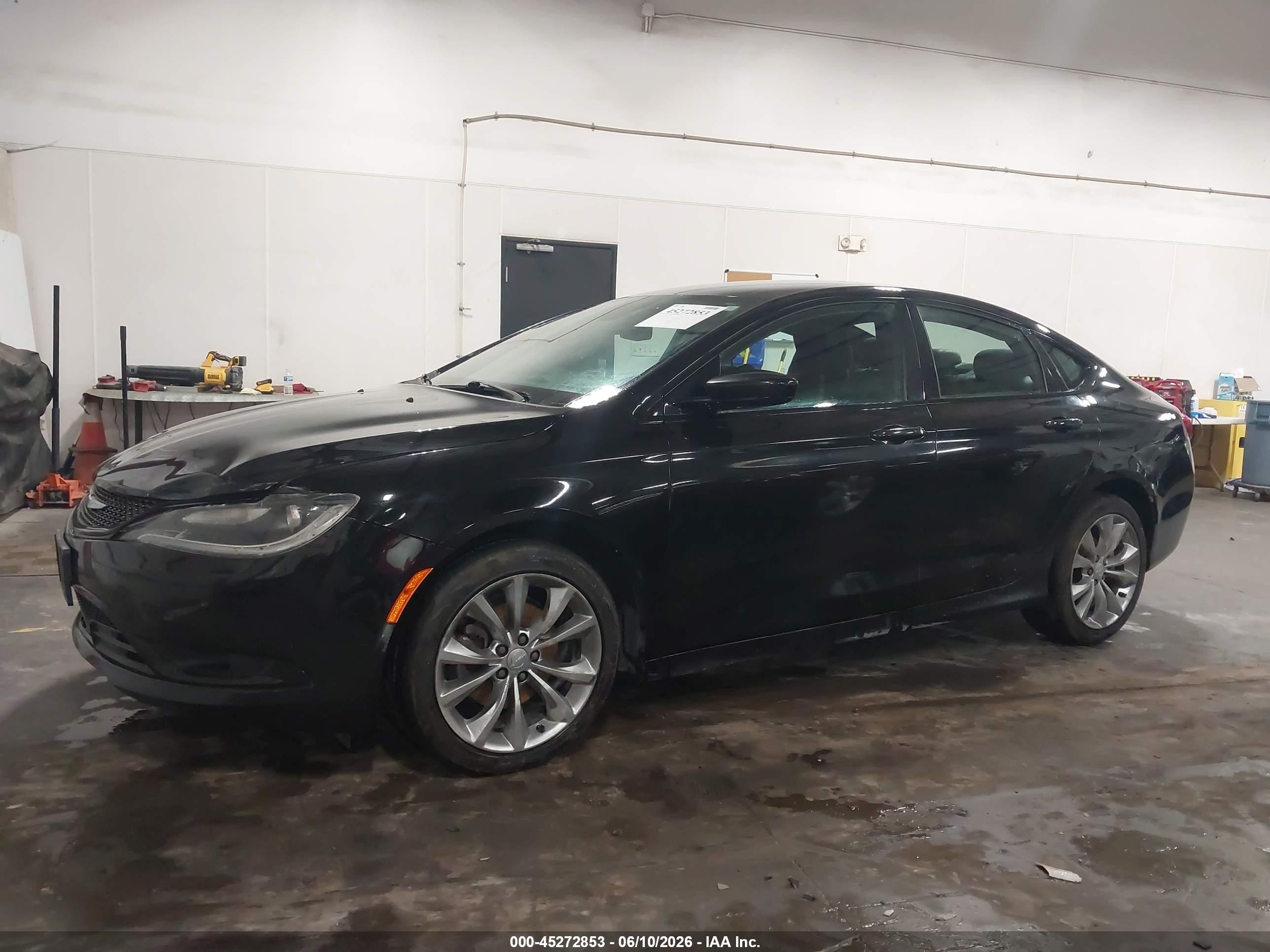 2015 Chrysler 200 S Black vin: 1C3CCCBB0FN600196