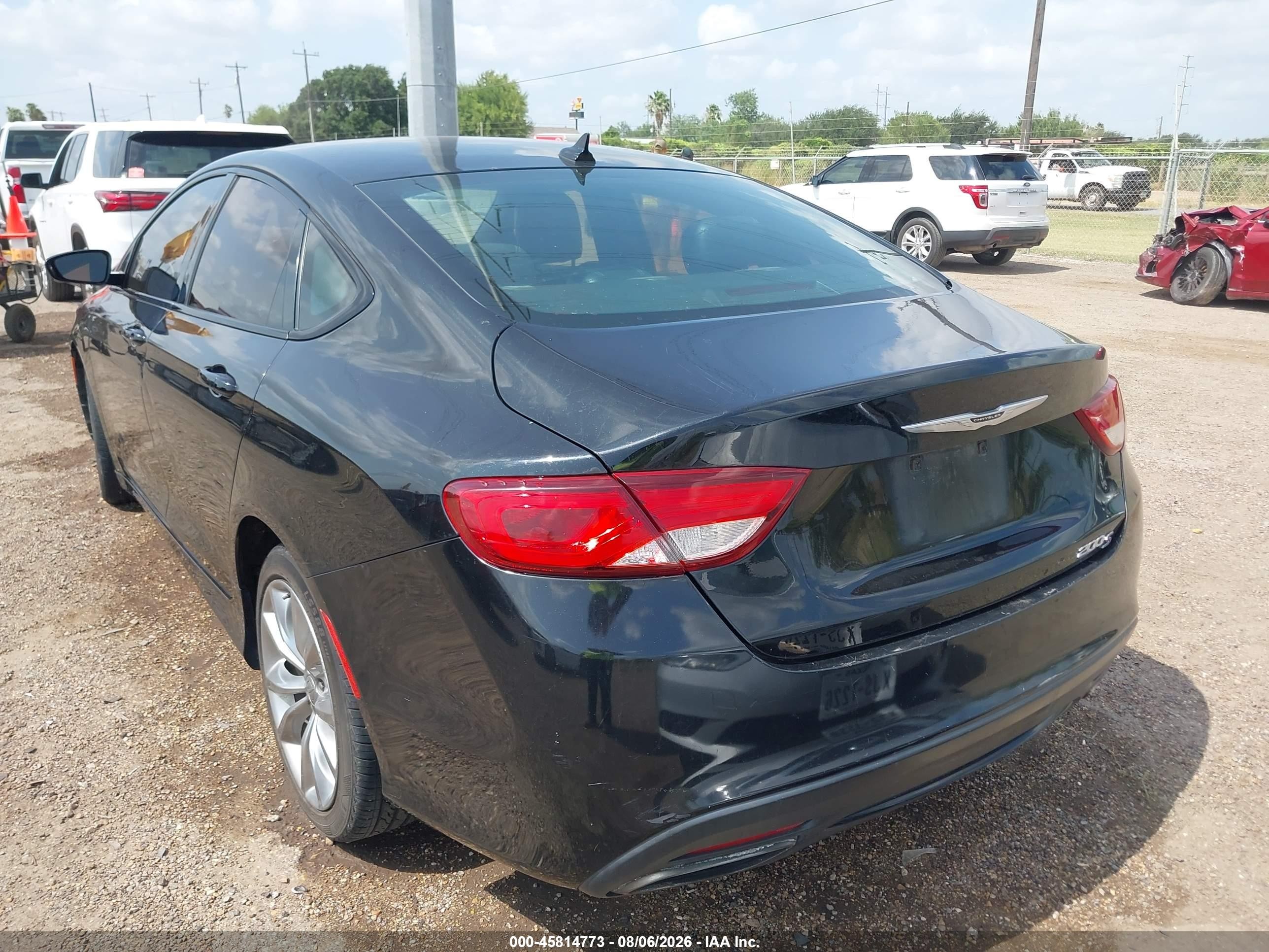 2015 Chrysler 200 S Black vin: 1C3CCCBB0FN716756