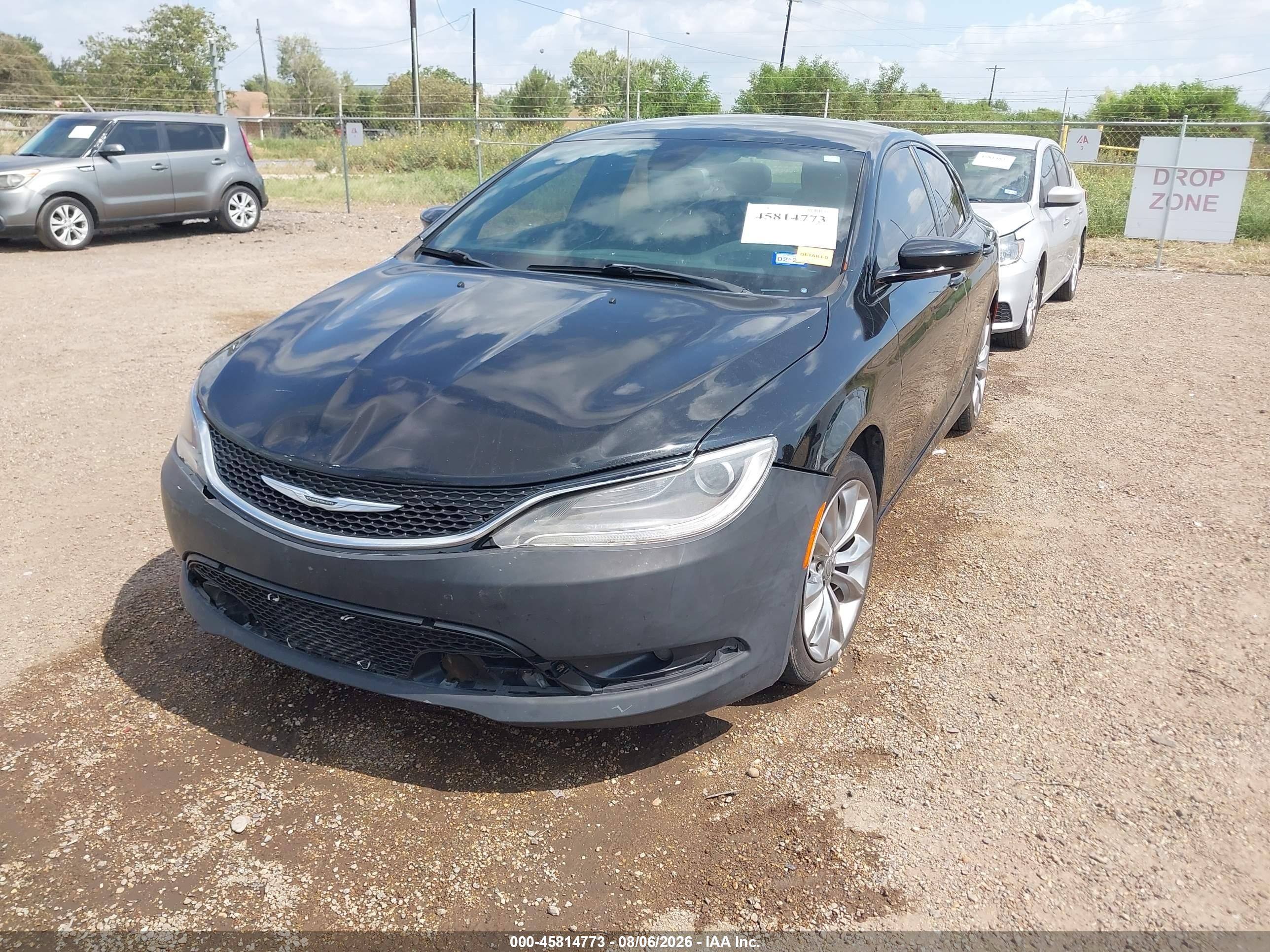 2015 Chrysler 200 S Black vin: 1C3CCCBB0FN716756