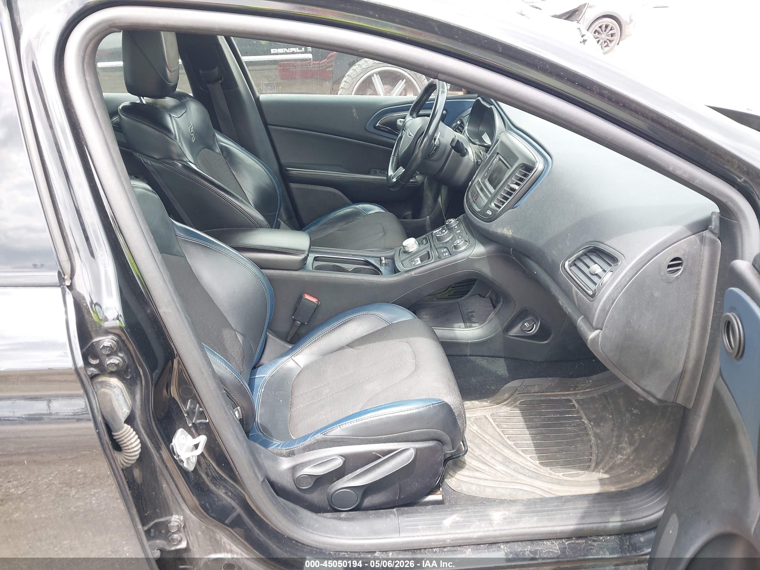 2015 Chrysler 200 S Черный vin: 1C3CCCBB0FN717485