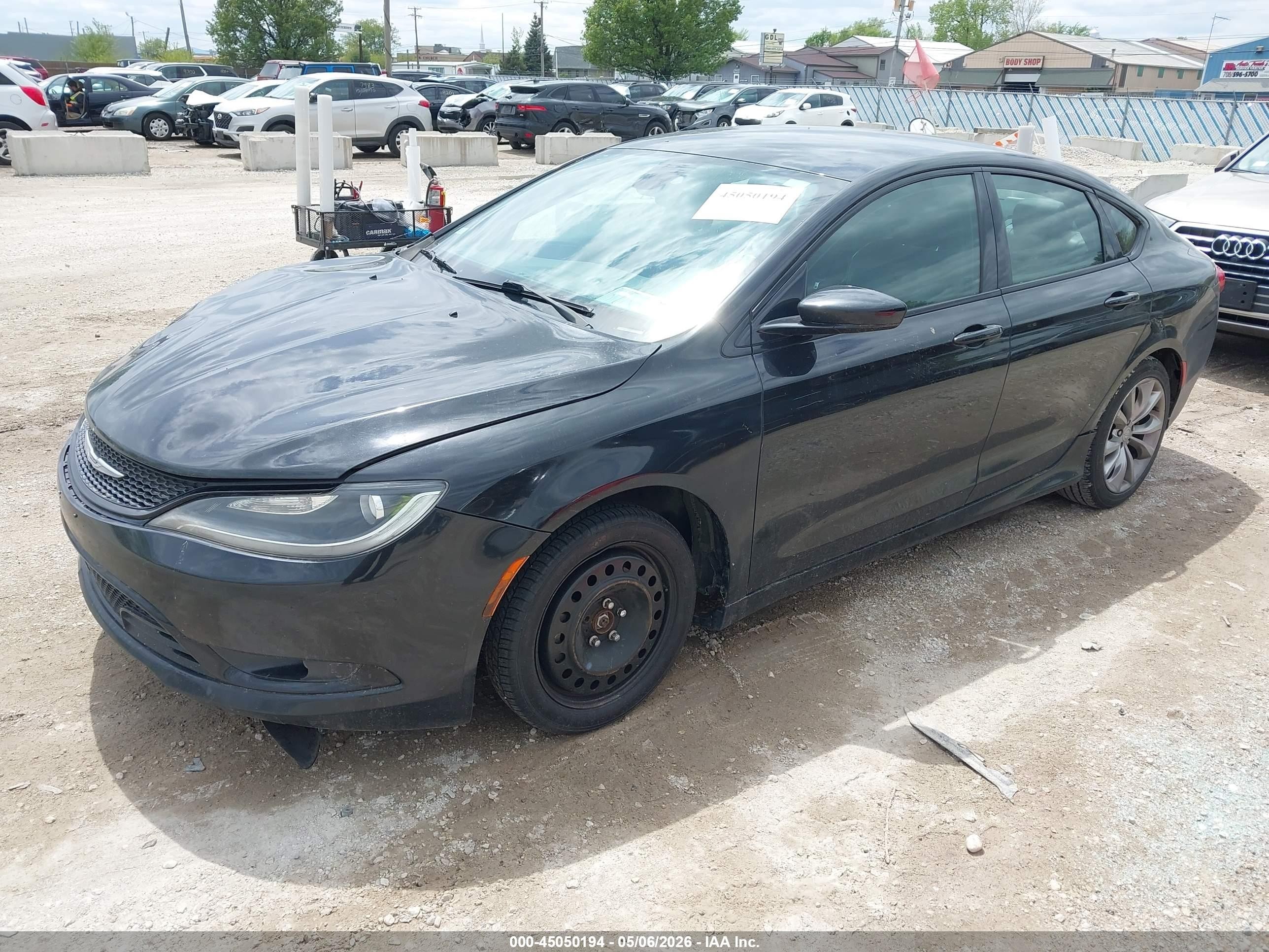 2015 Chrysler 200 S Черный vin: 1C3CCCBB0FN717485
