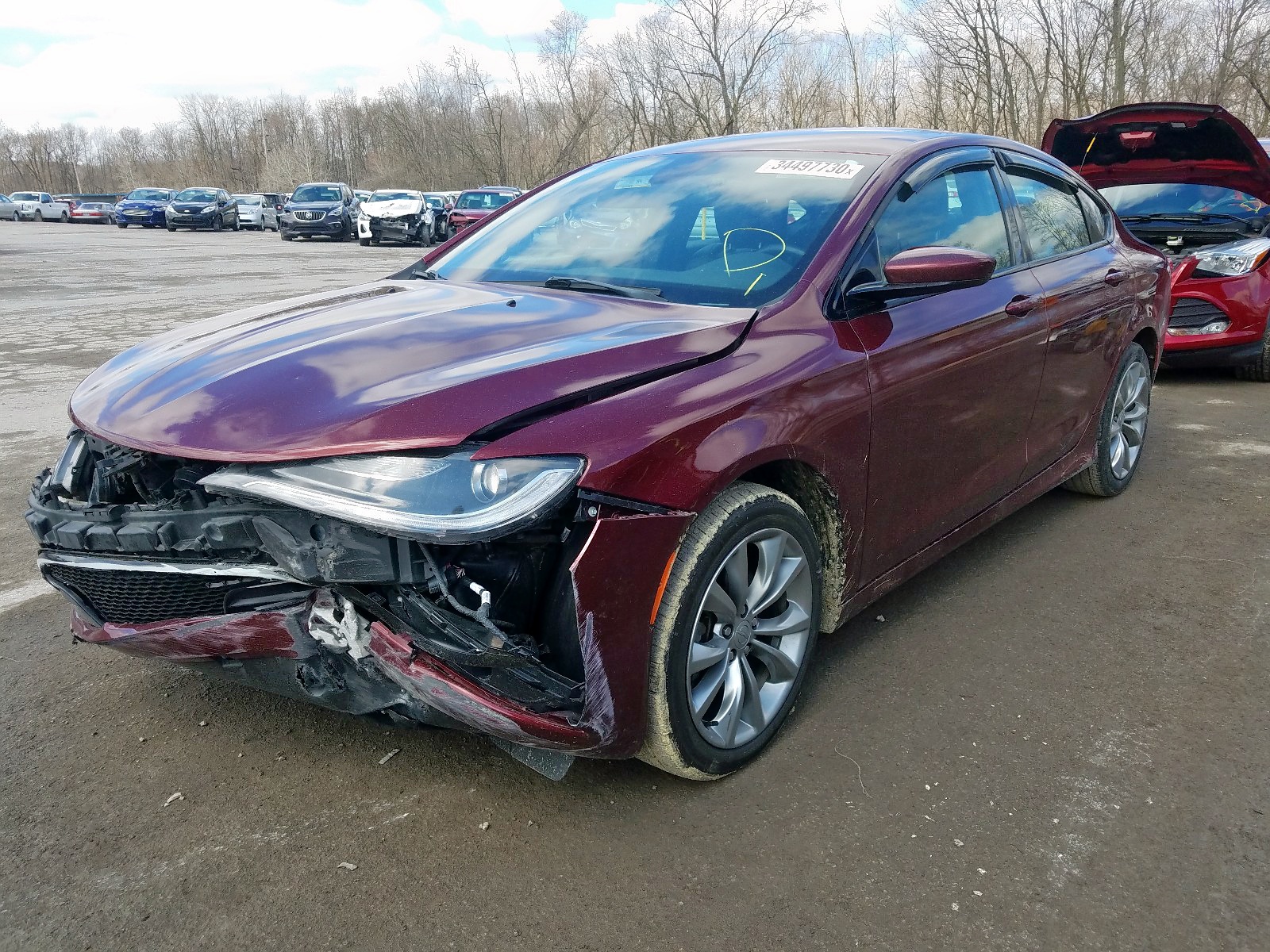 2015 Chrysler 200 S Red vin: 1C3CCCBB0FN749756