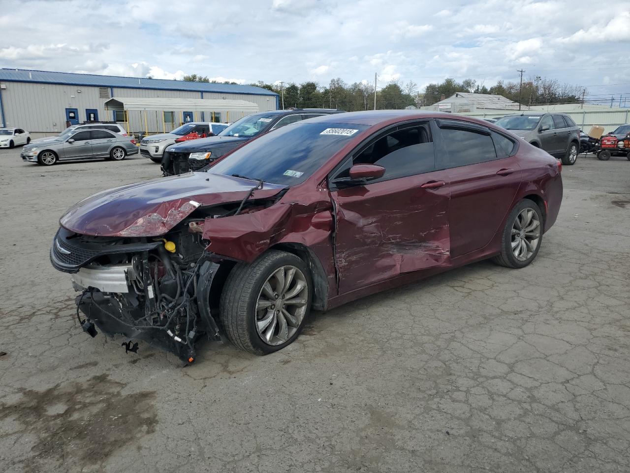 2015 Chrysler 200 S Burgundy vin: 1C3CCCBB0FN749756