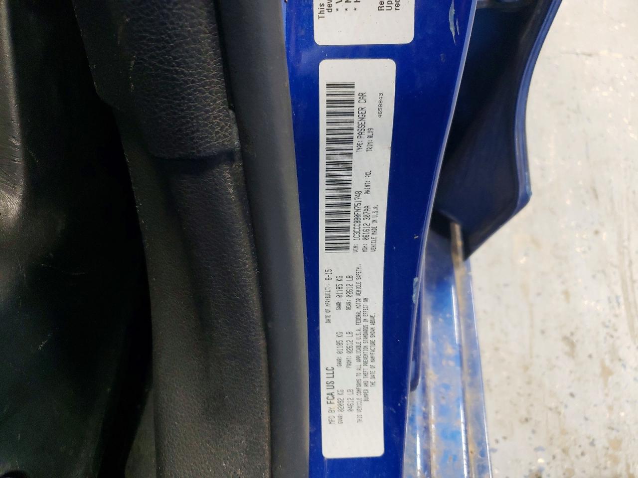 2015 Chrysler 200 Sport Blue vin: 1C3CCCBB0FN751748