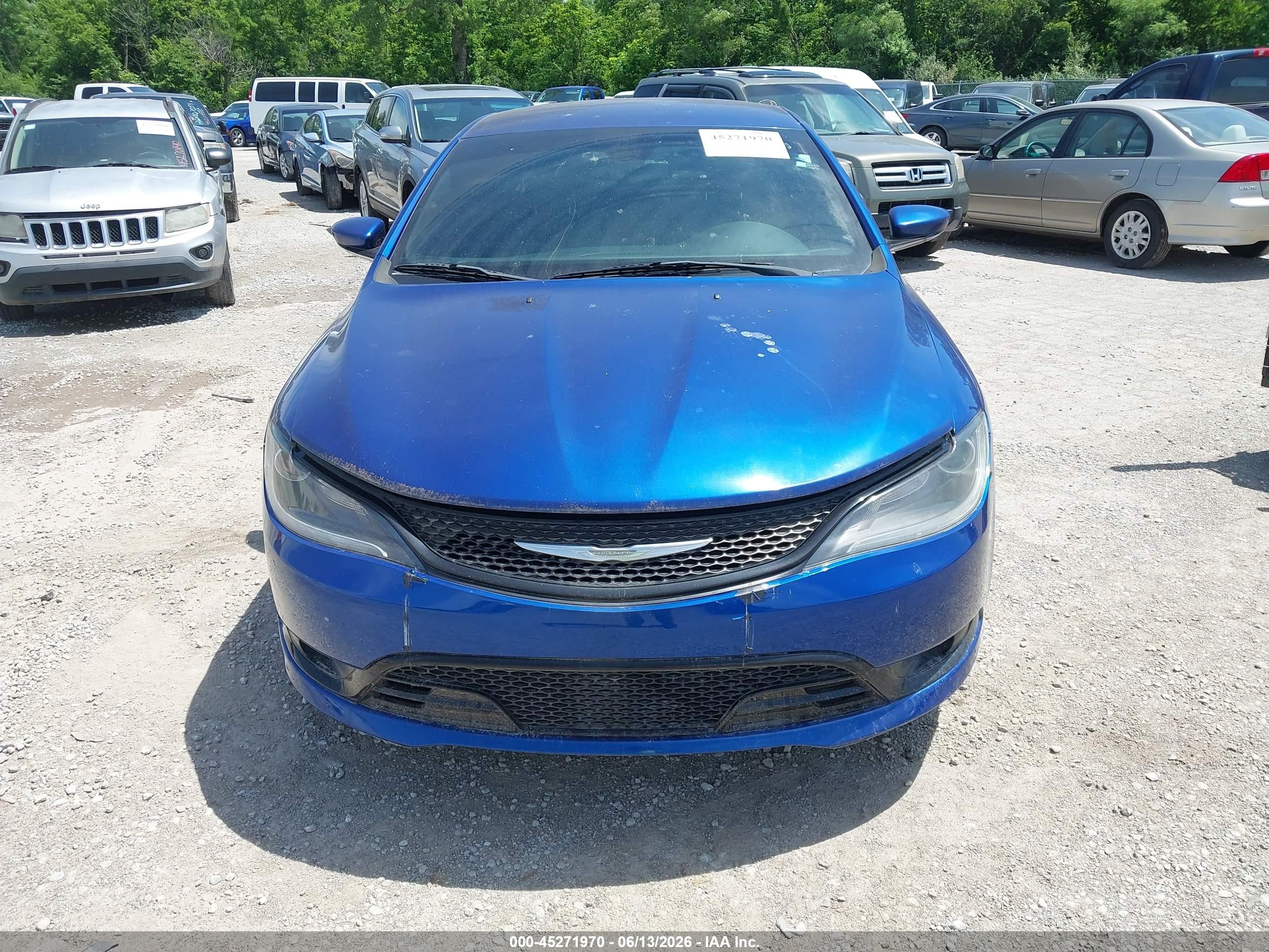2016 Chrysler 200 S Blue vin: 1C3CCCBB0GN107619