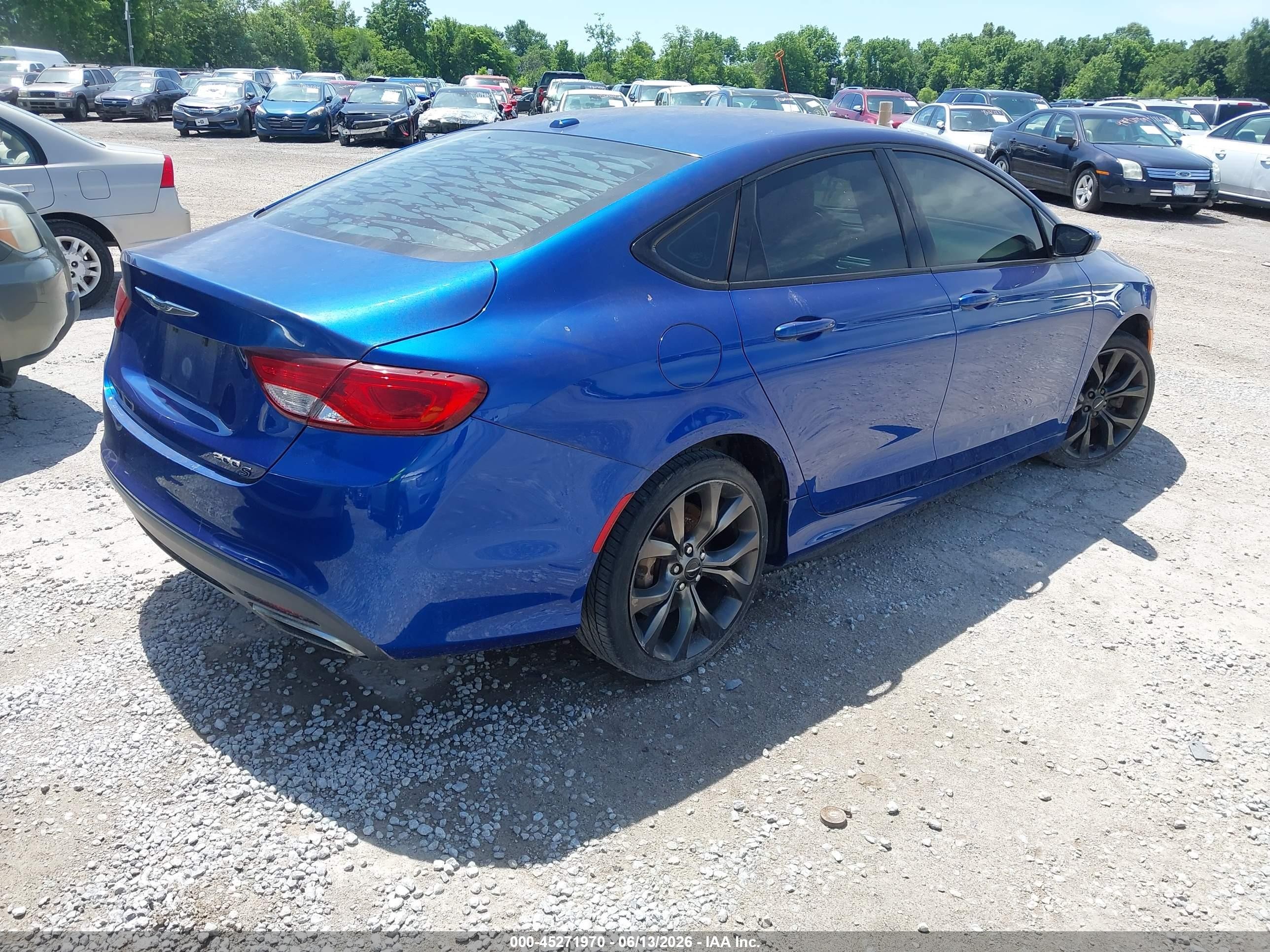 2016 Chrysler 200 S Blue vin: 1C3CCCBB0GN107619