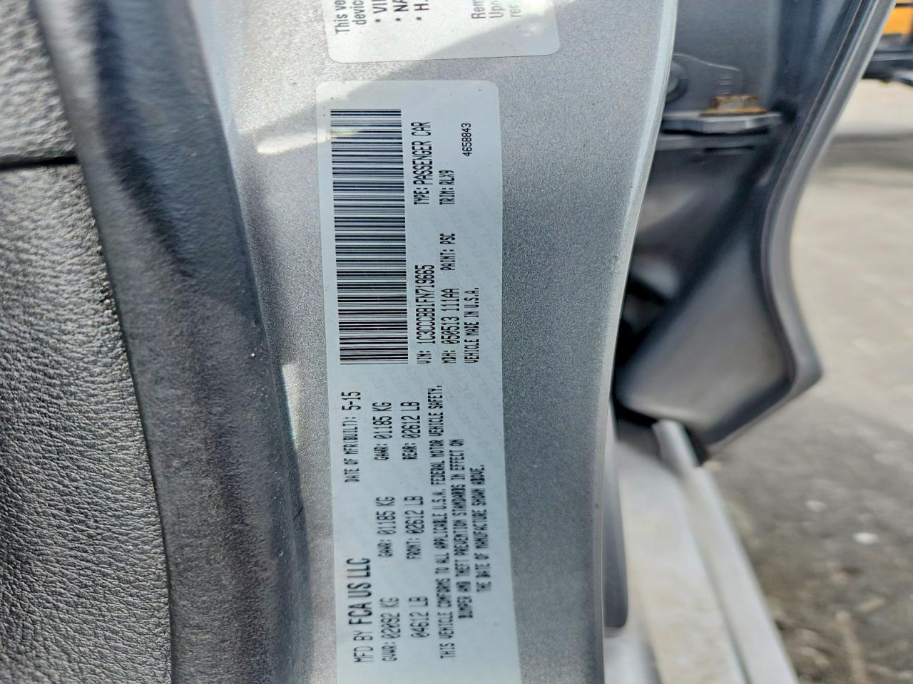 2015 Chrysler 200 S Silver vin: 1C3CCCBB1FN719665