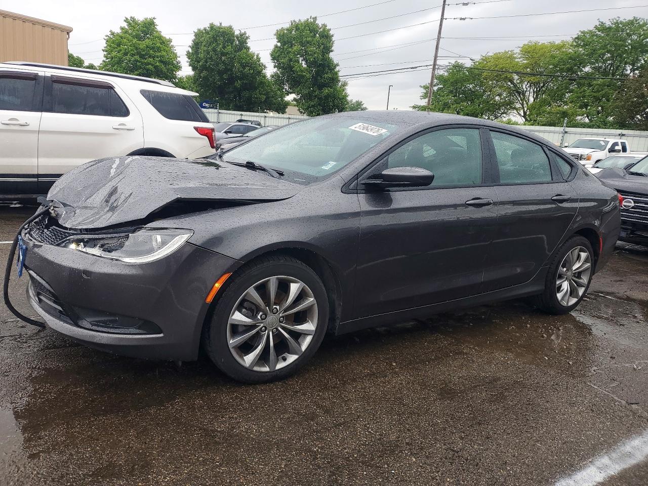 2015 Chrysler 200 S Gray vin: 1C3CCCBB2FN613032