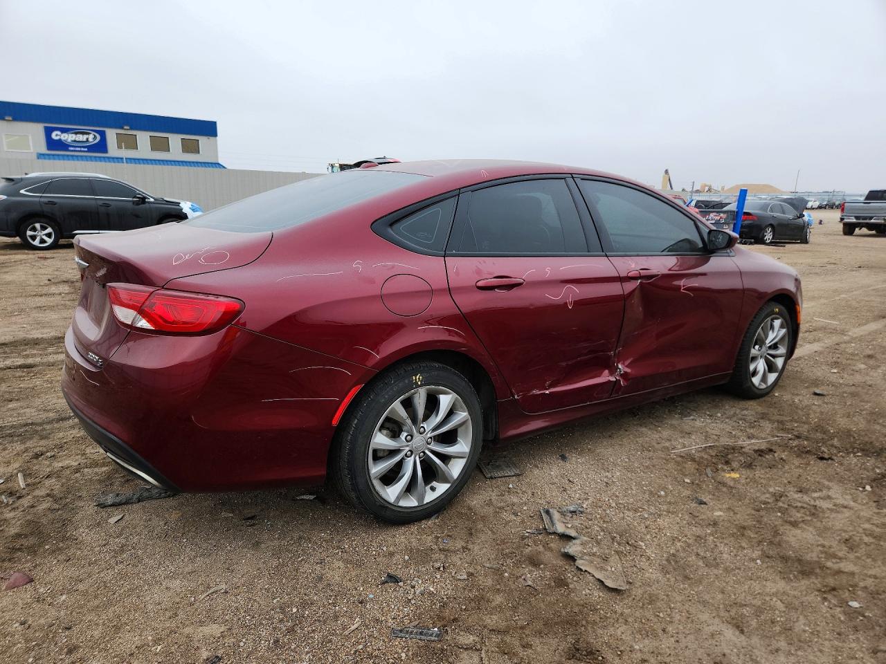 2015 Chrysler 200 S Maroon vin: 1C3CCCBB2FN629473