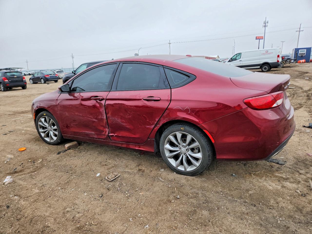 2015 Chrysler 200 S Maroon vin: 1C3CCCBB2FN629473
