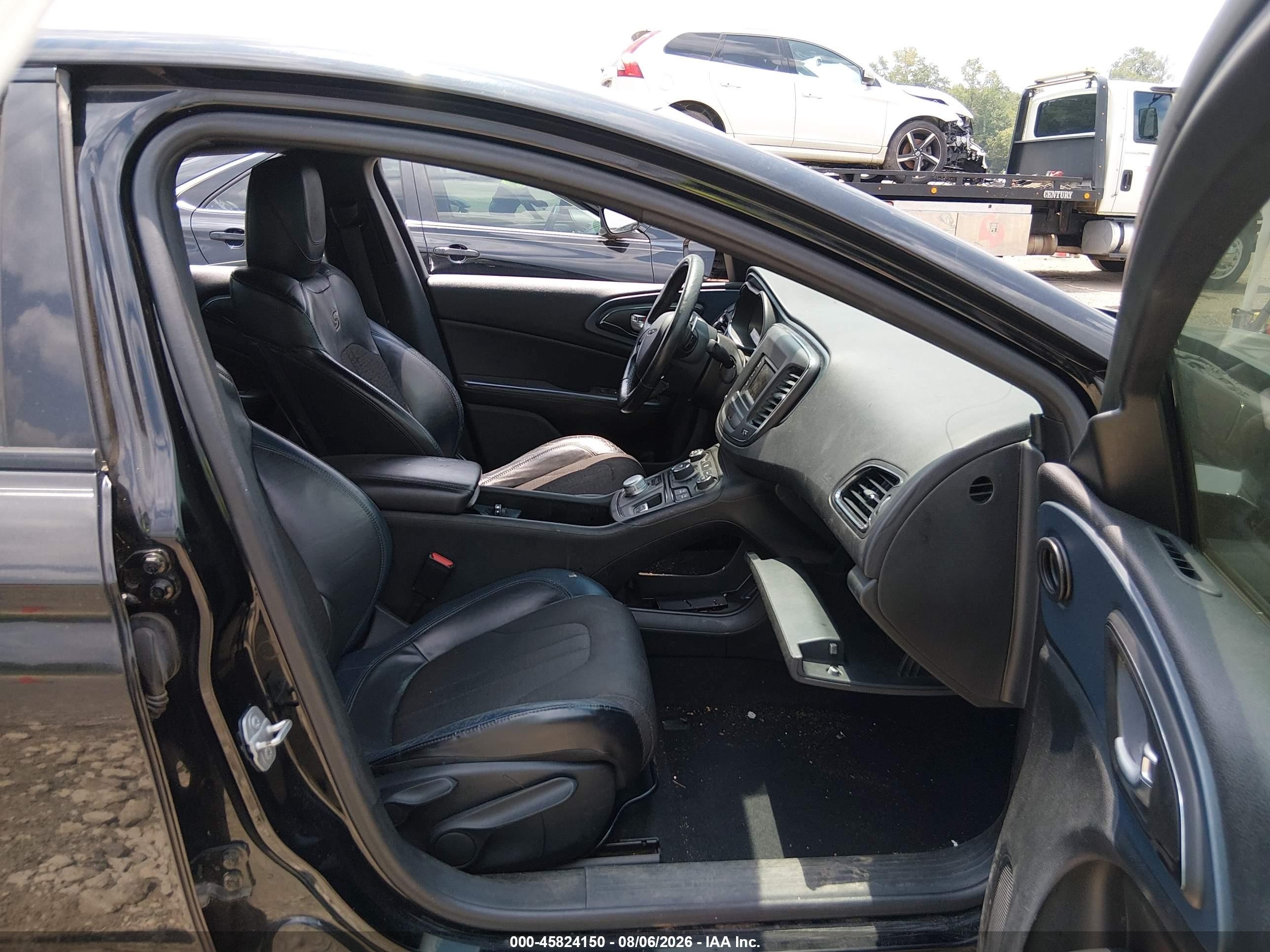 2015 Chrysler 200 S Black vin: 1C3CCCBB3FN557456