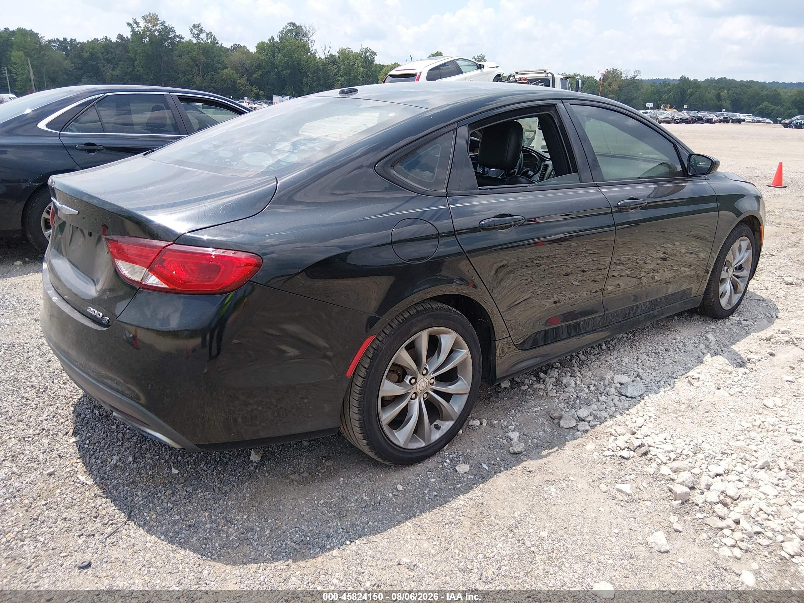 2015 Chrysler 200 S Black vin: 1C3CCCBB3FN557456