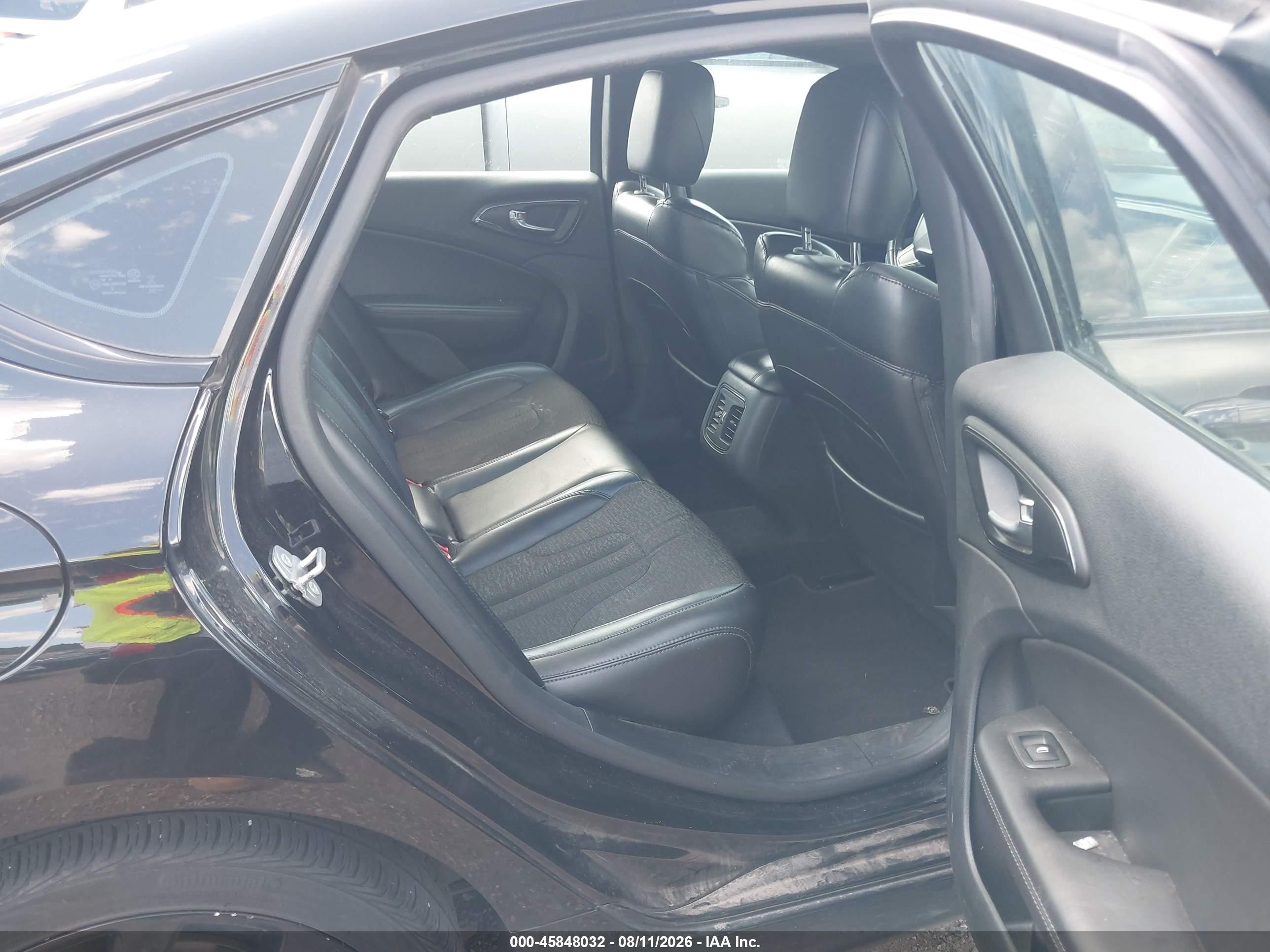 2015 Chrysler 200 S Black vin: 1C3CCCBB3FN617753