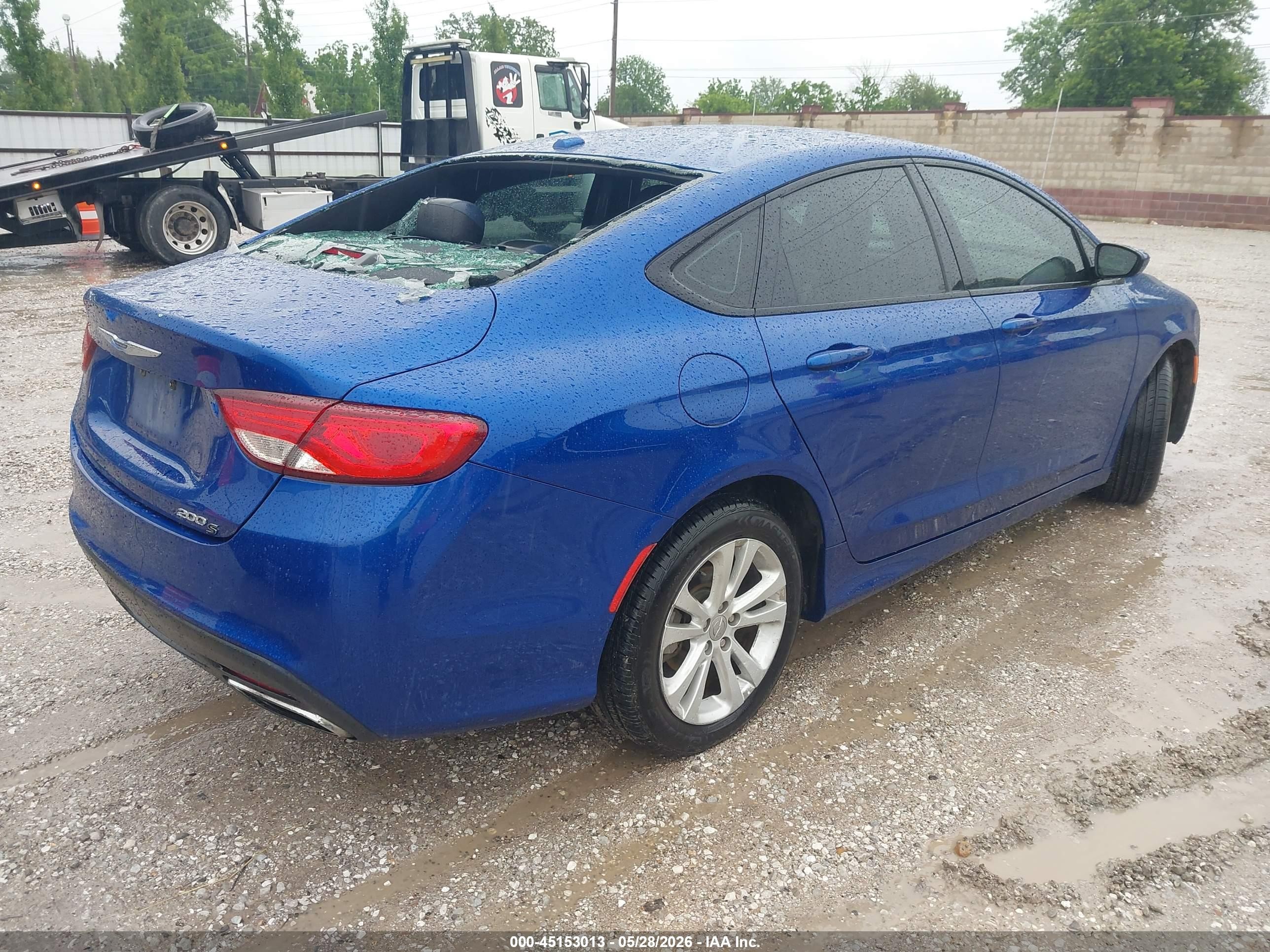 2015 Chrysler 200 S Blue vin: 1C3CCCBB3FN677774