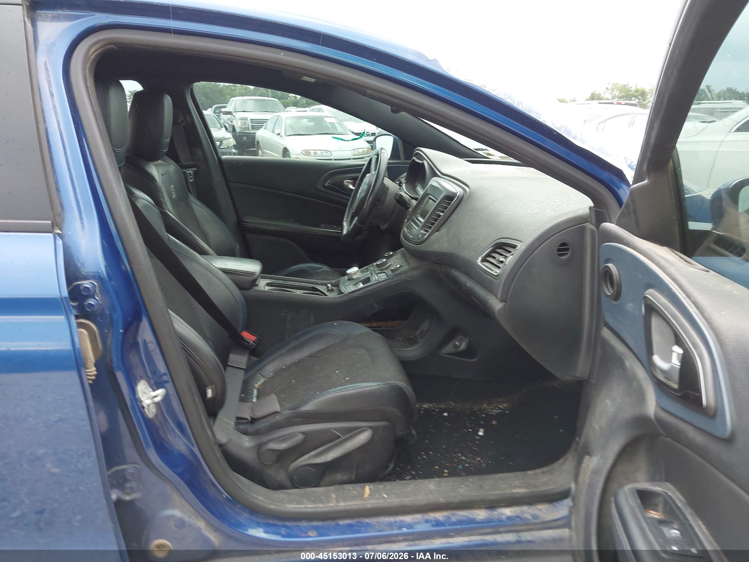 2015 Chrysler 200 S Blue vin: 1C3CCCBB3FN677774
