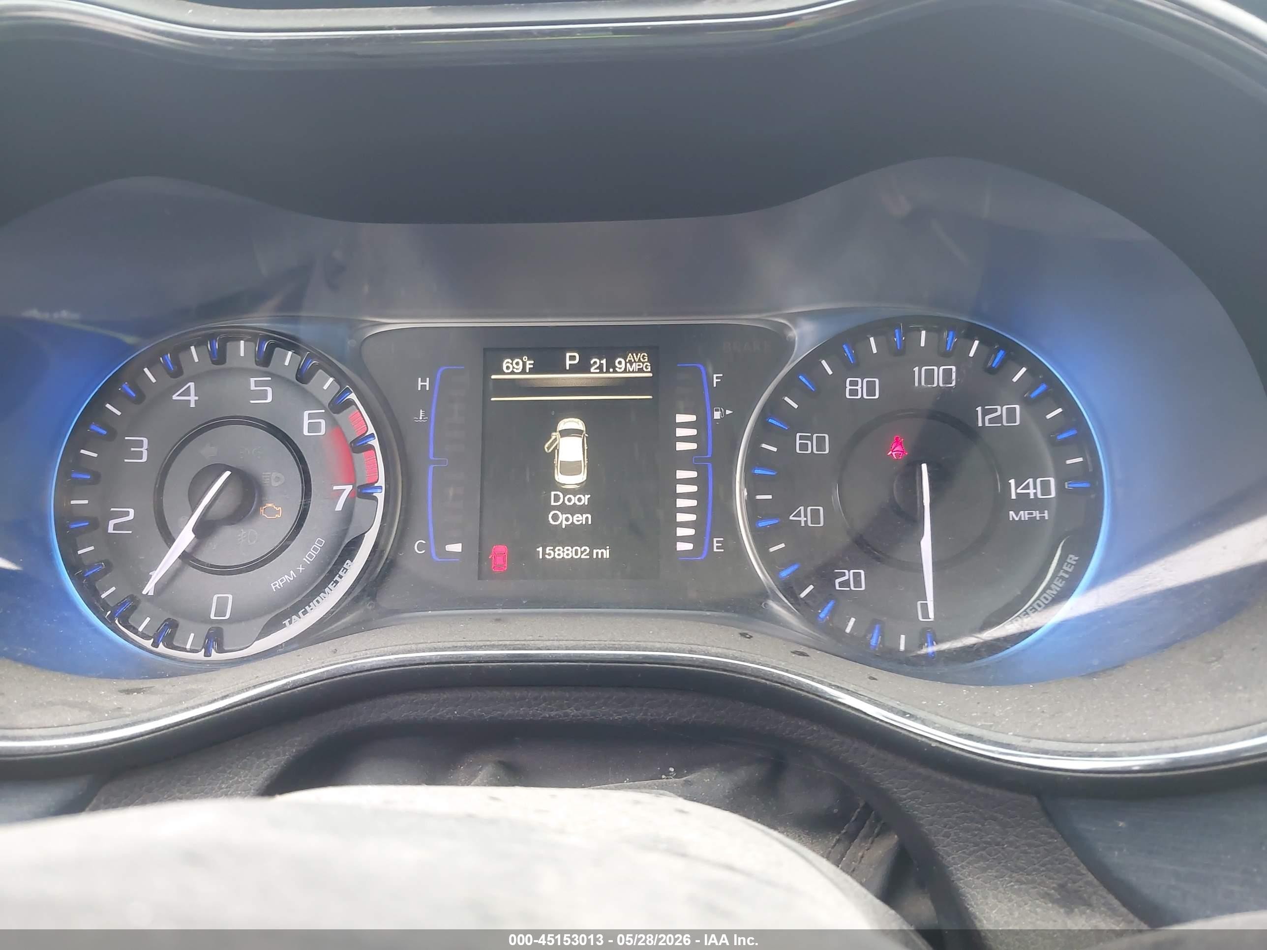 2015 Chrysler 200 S Blue vin: 1C3CCCBB3FN677774