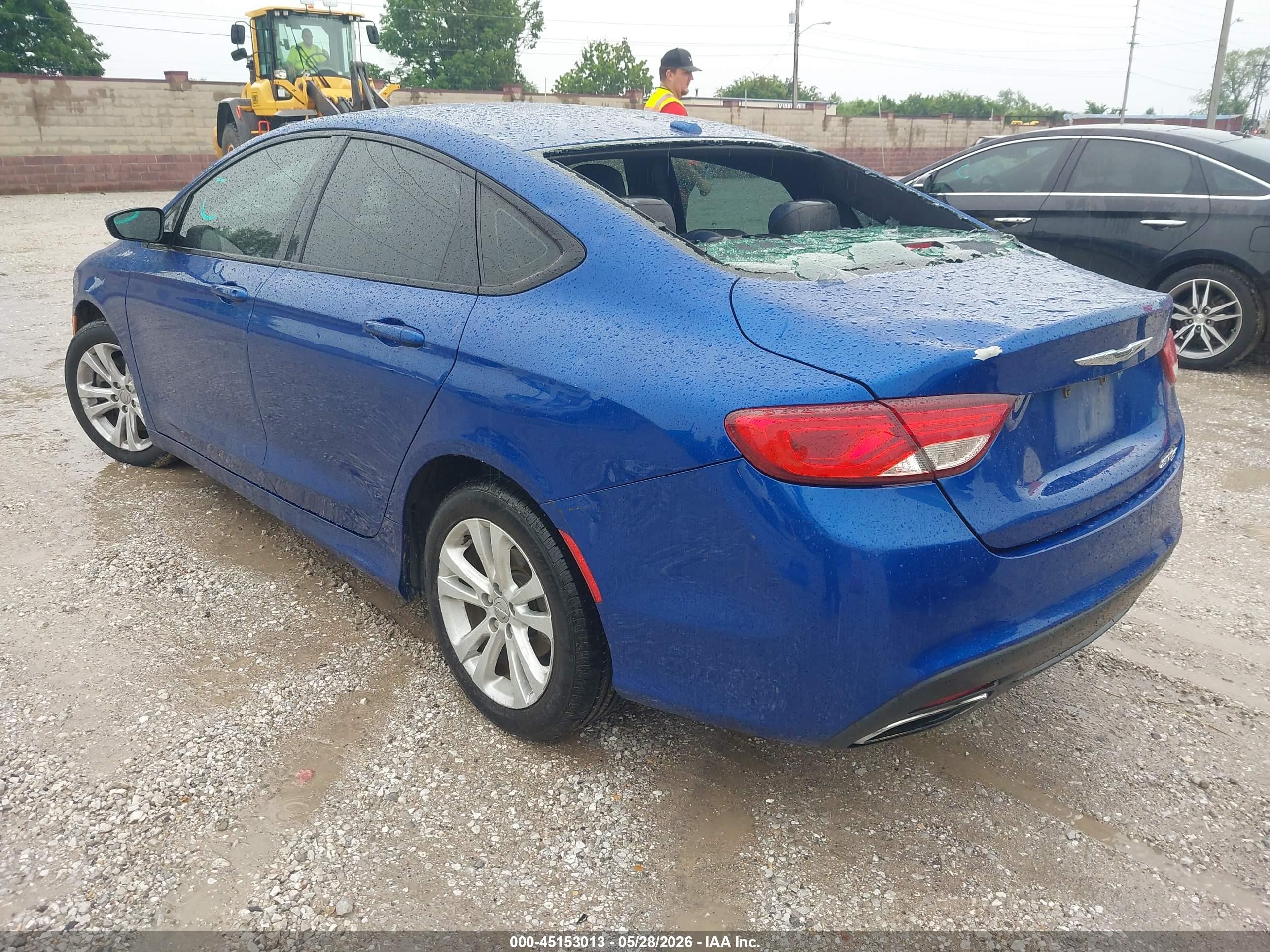 2015 Chrysler 200 S Blue vin: 1C3CCCBB3FN677774