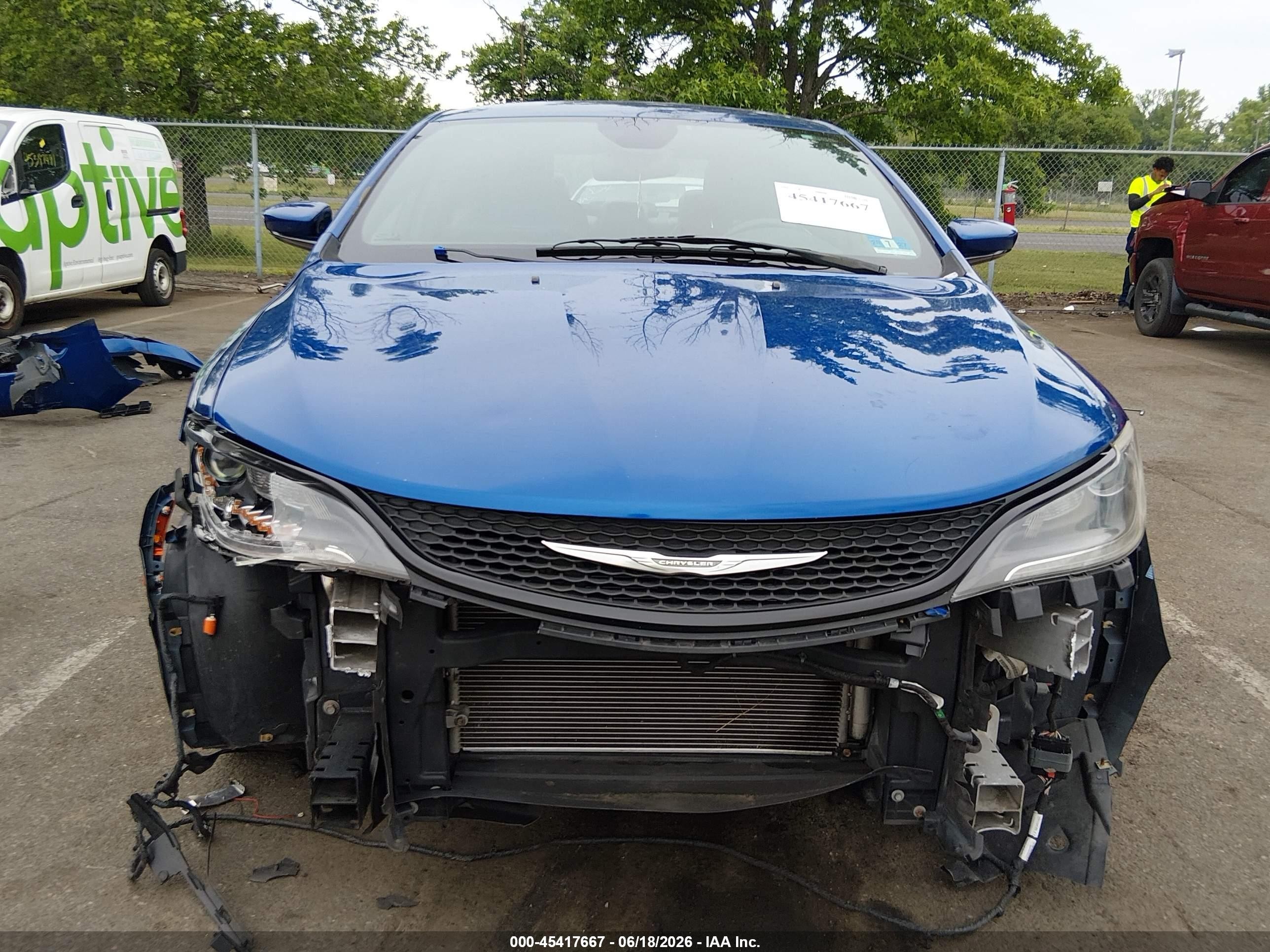 2015 Chrysler 200 S Синий vin: 1C3CCCBB4FN610200