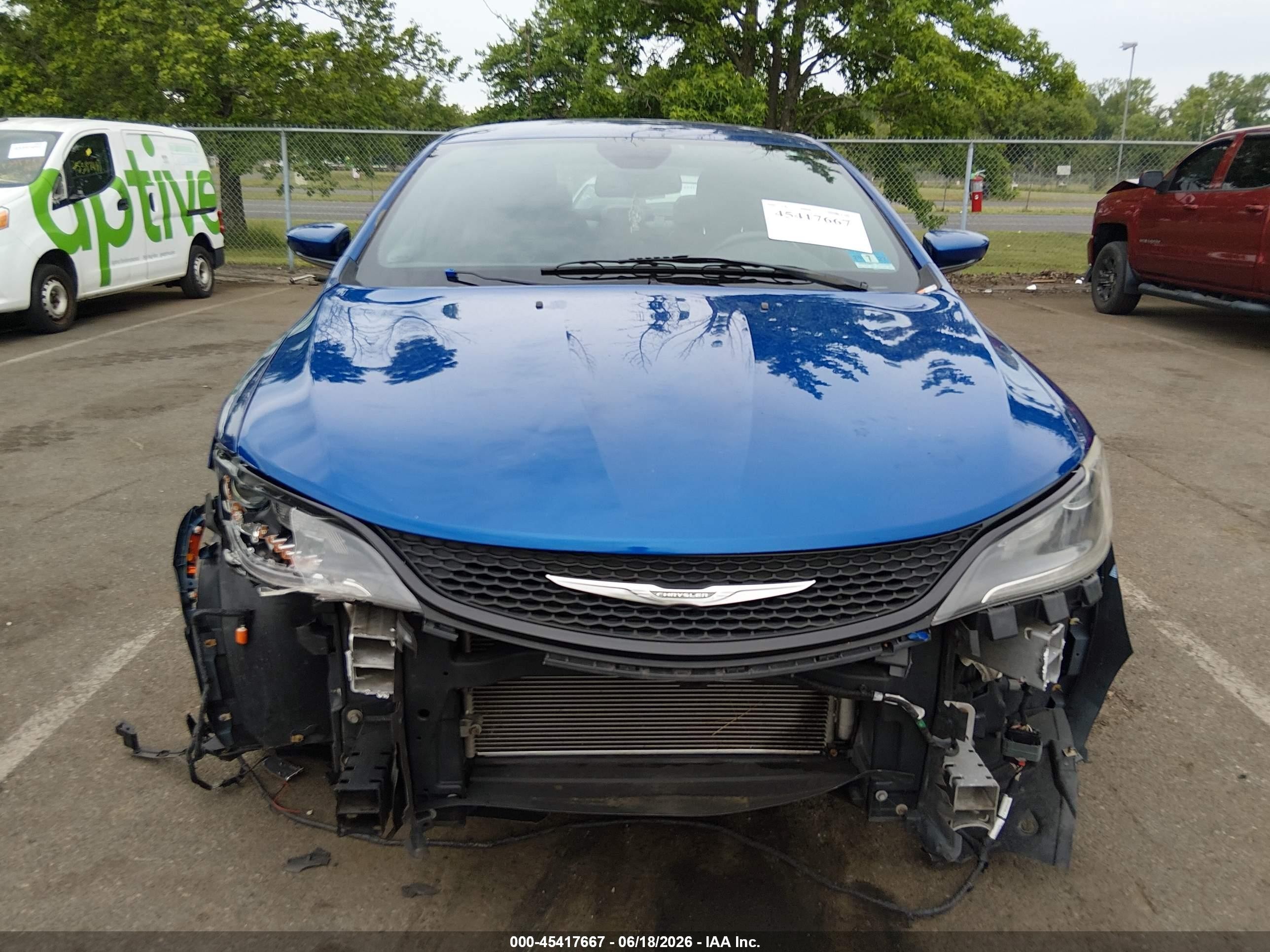 2015 Chrysler 200 S Синий vin: 1C3CCCBB4FN610200