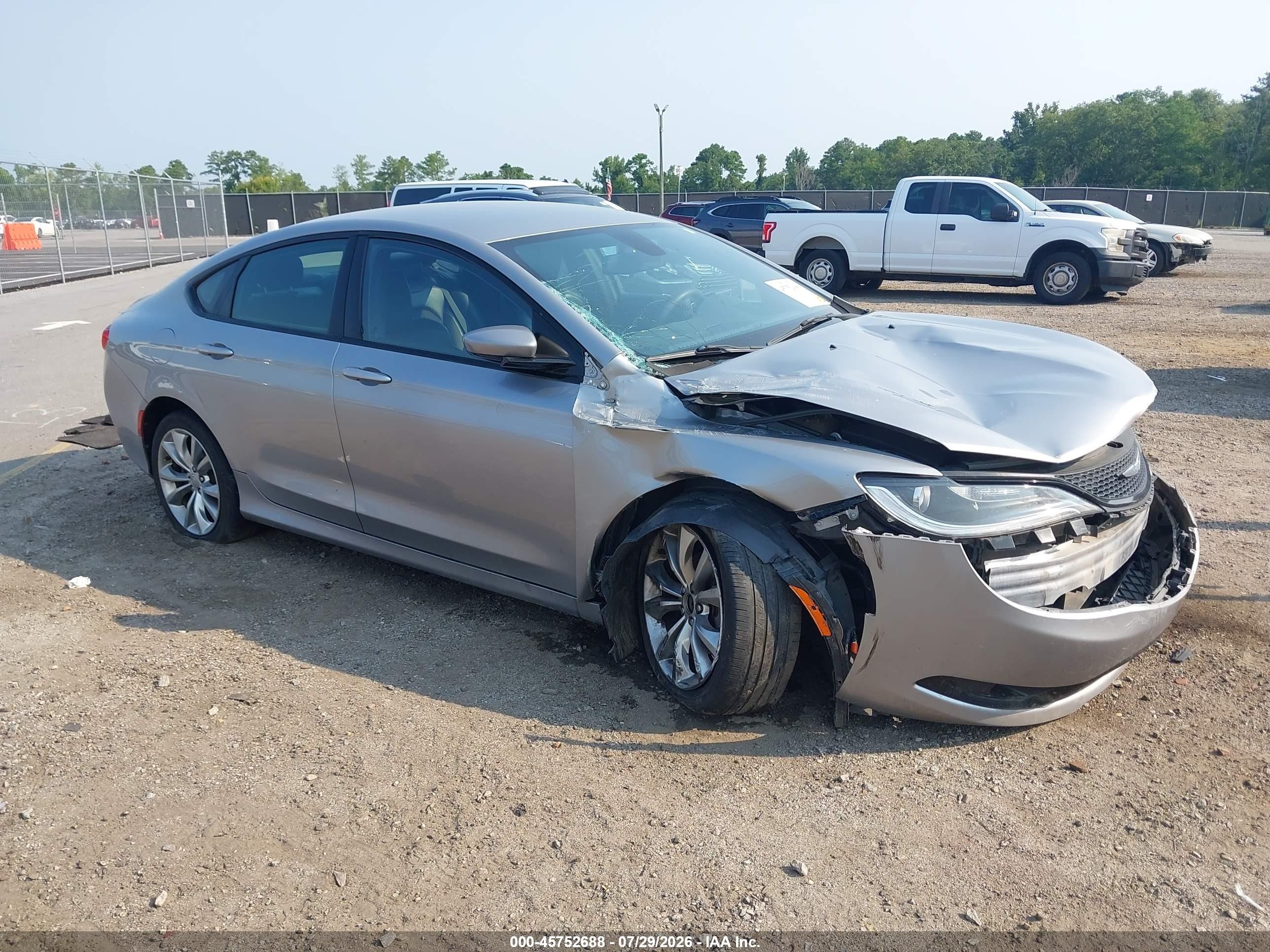 2015 Chrysler 200 S Серебряный vin: 1C3CCCBB4FN629376