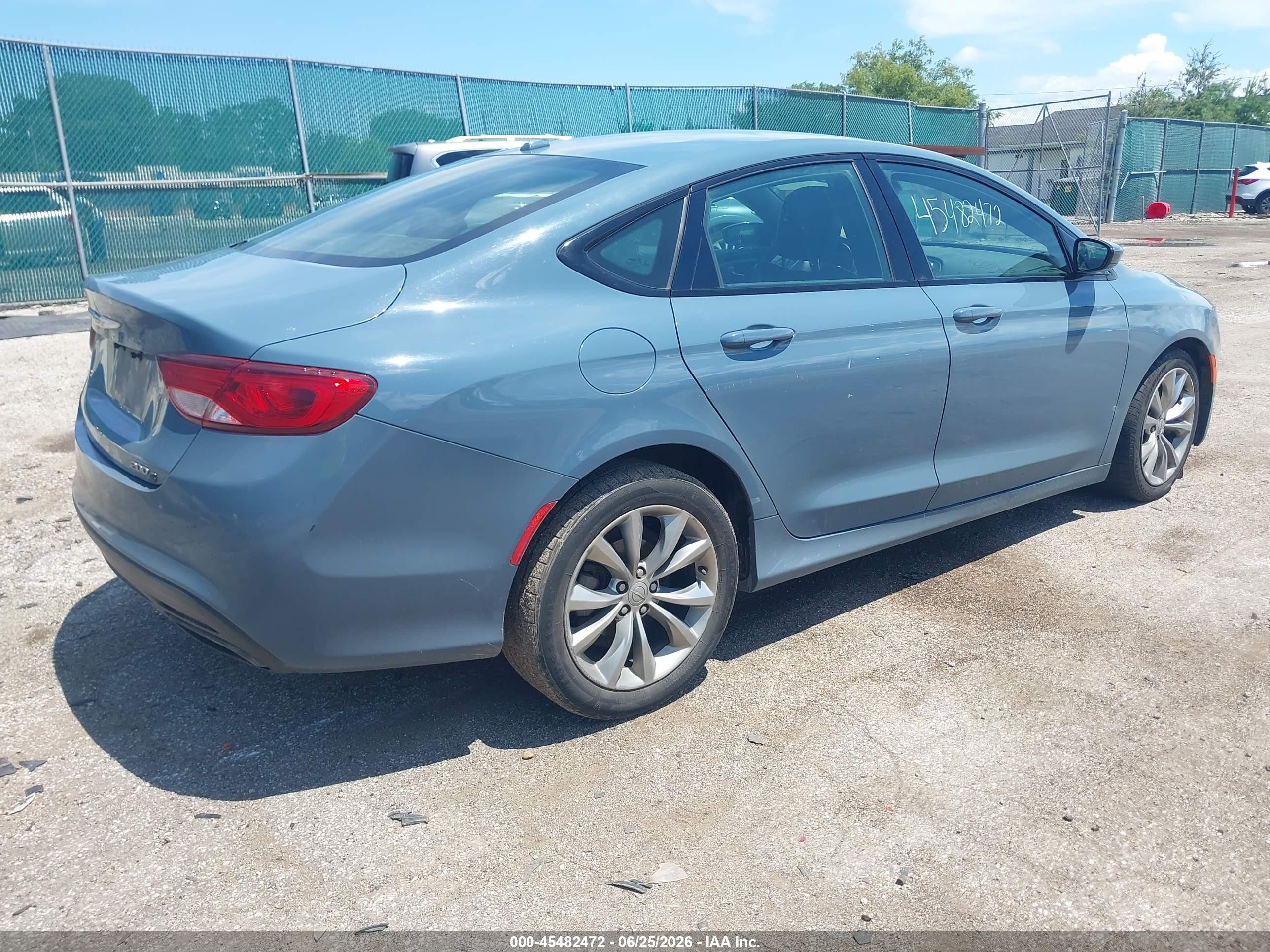 2015 Chrysler 200 S Blue vin: 1C3CCCBB4FN649689