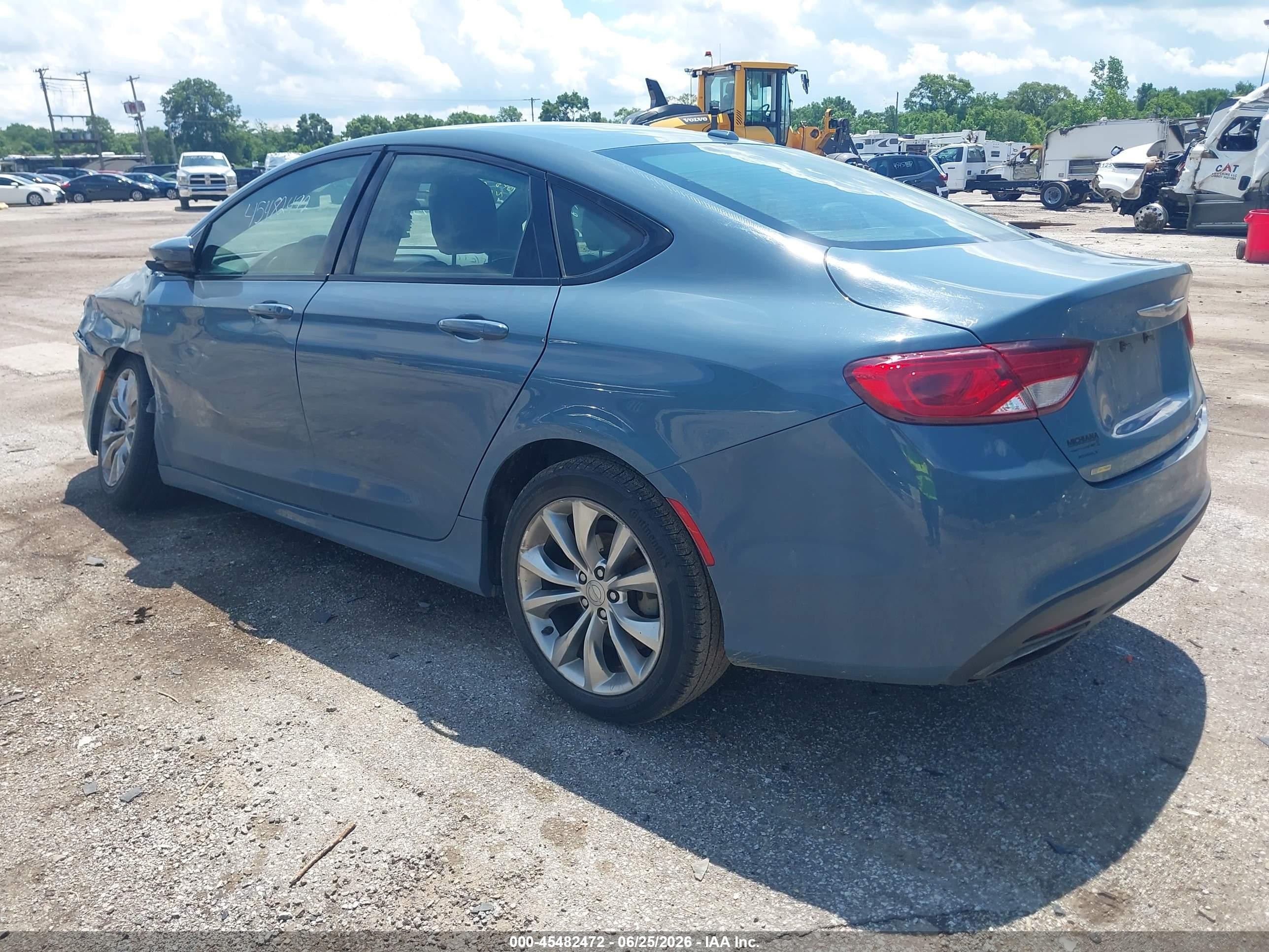 2015 Chrysler 200 S Blue vin: 1C3CCCBB4FN649689